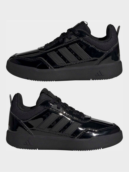 adidas Patent Black Lace Up Tensaur Sport 3.0 Junior Trainers image 7