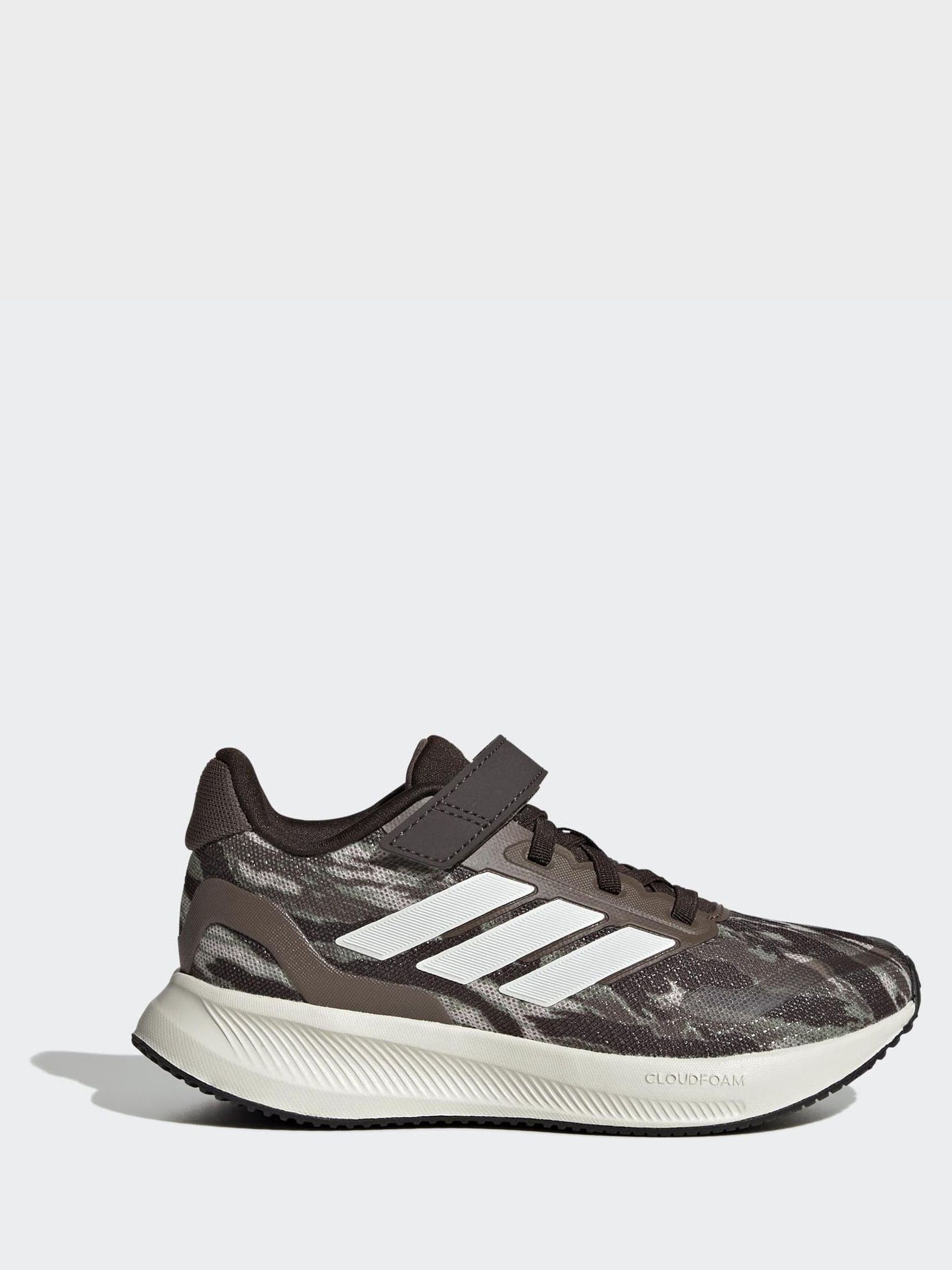 adidas Green Run Falcon 5 Elastic Lace Kids Trainers image 1