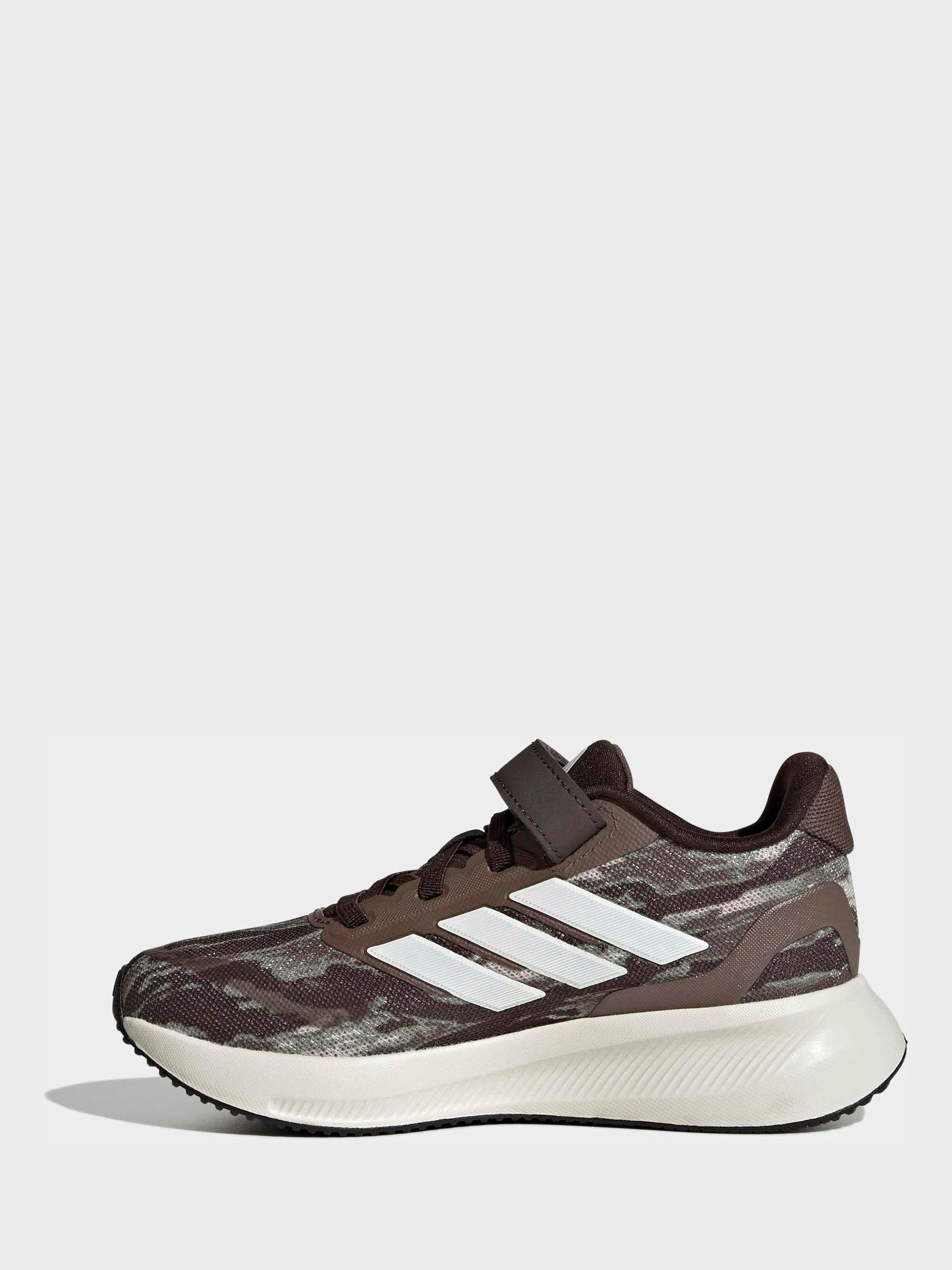 adidas Green Run Falcon 5 Elastic Lace Kids Trainers image 2