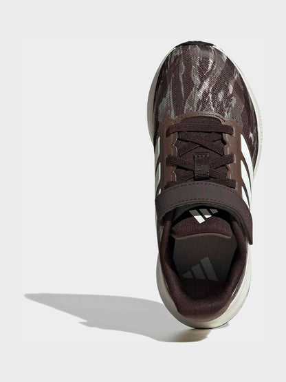 adidas Green Run Falcon 5 Elastic Lace Kids Trainers image 6