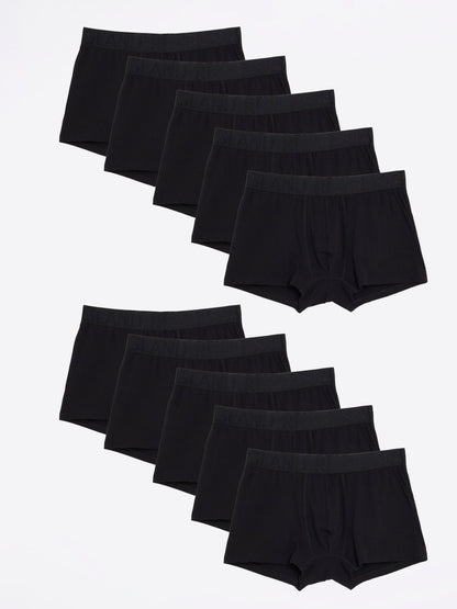 Dsiney Kidz - River Island Black Jacquard Waistband Trunks 10 Pack image 3