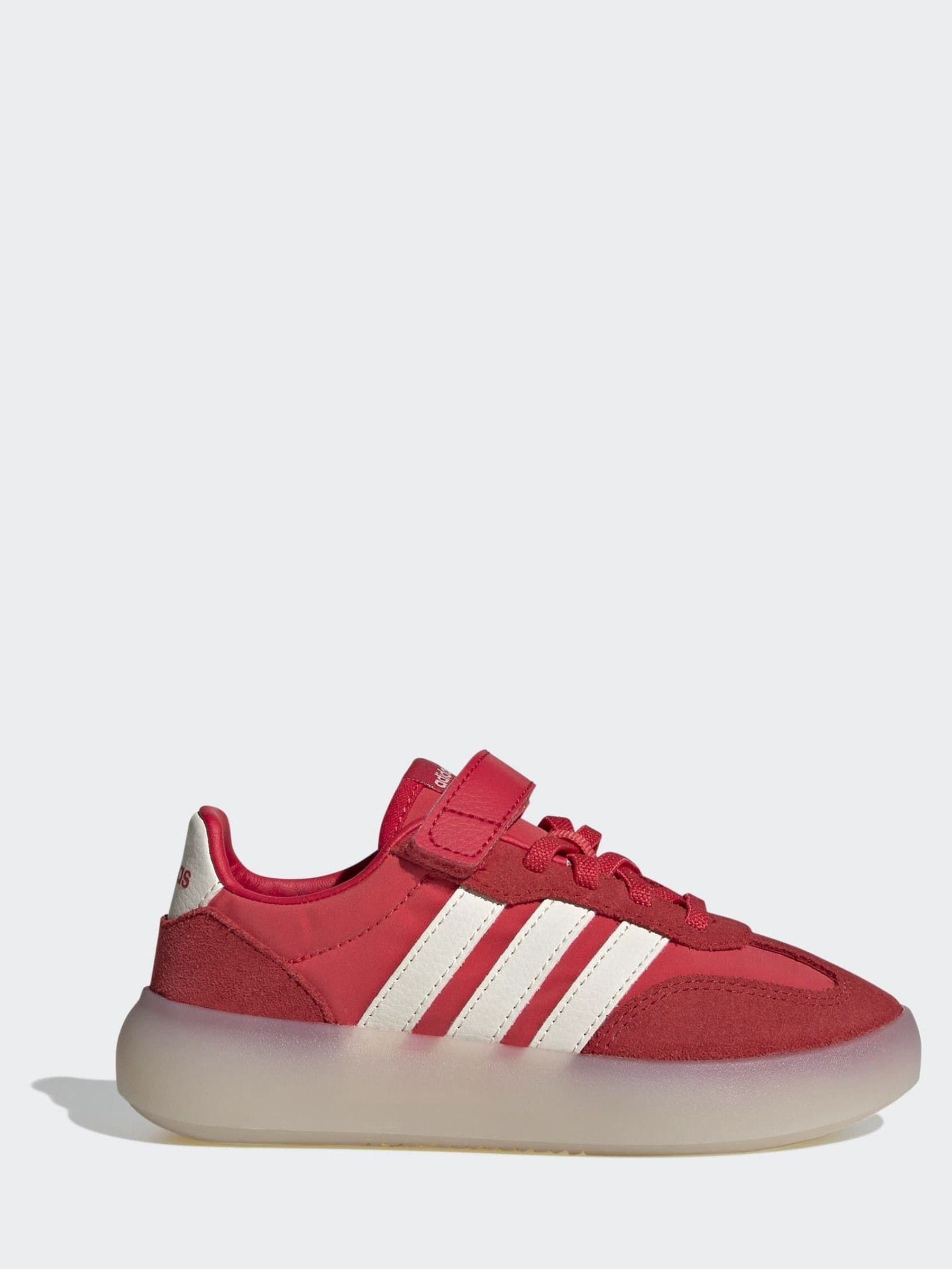 adidas Red Barreda Decode Elastic Lace Kids Trainers image 1