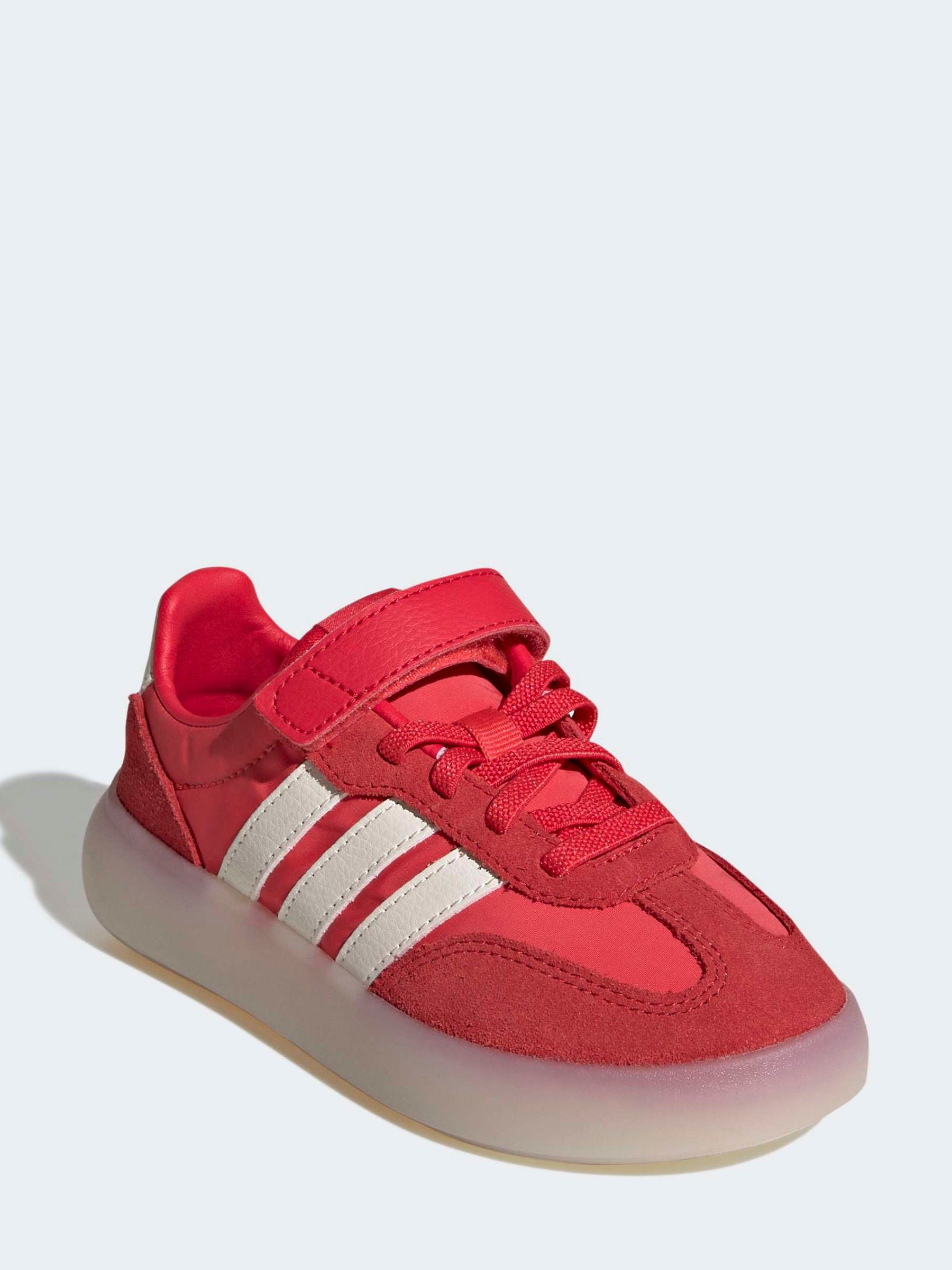 adidas Red Barreda Decode Elastic Lace Kids Trainers image 3