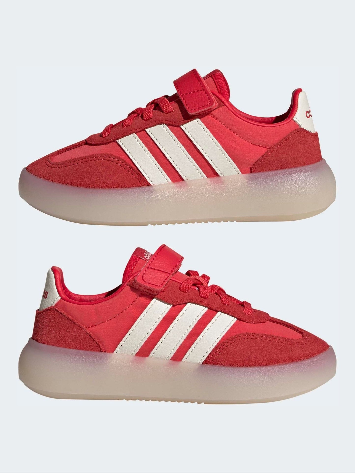 adidas Red Barreda Decode Elastic Lace Kids Trainers image 5