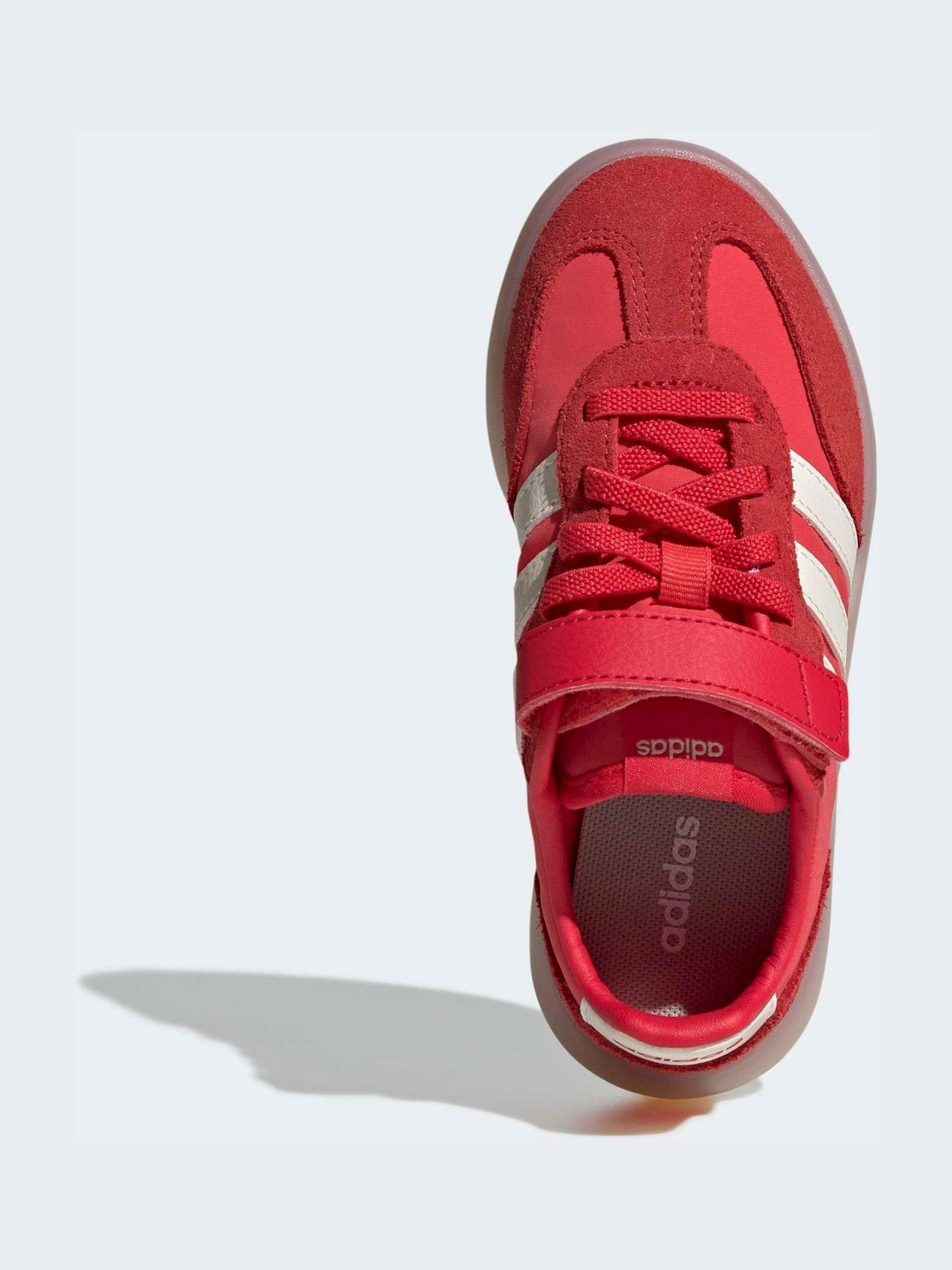 adidas Red Barreda Decode Elastic Lace Kids Trainers image 6