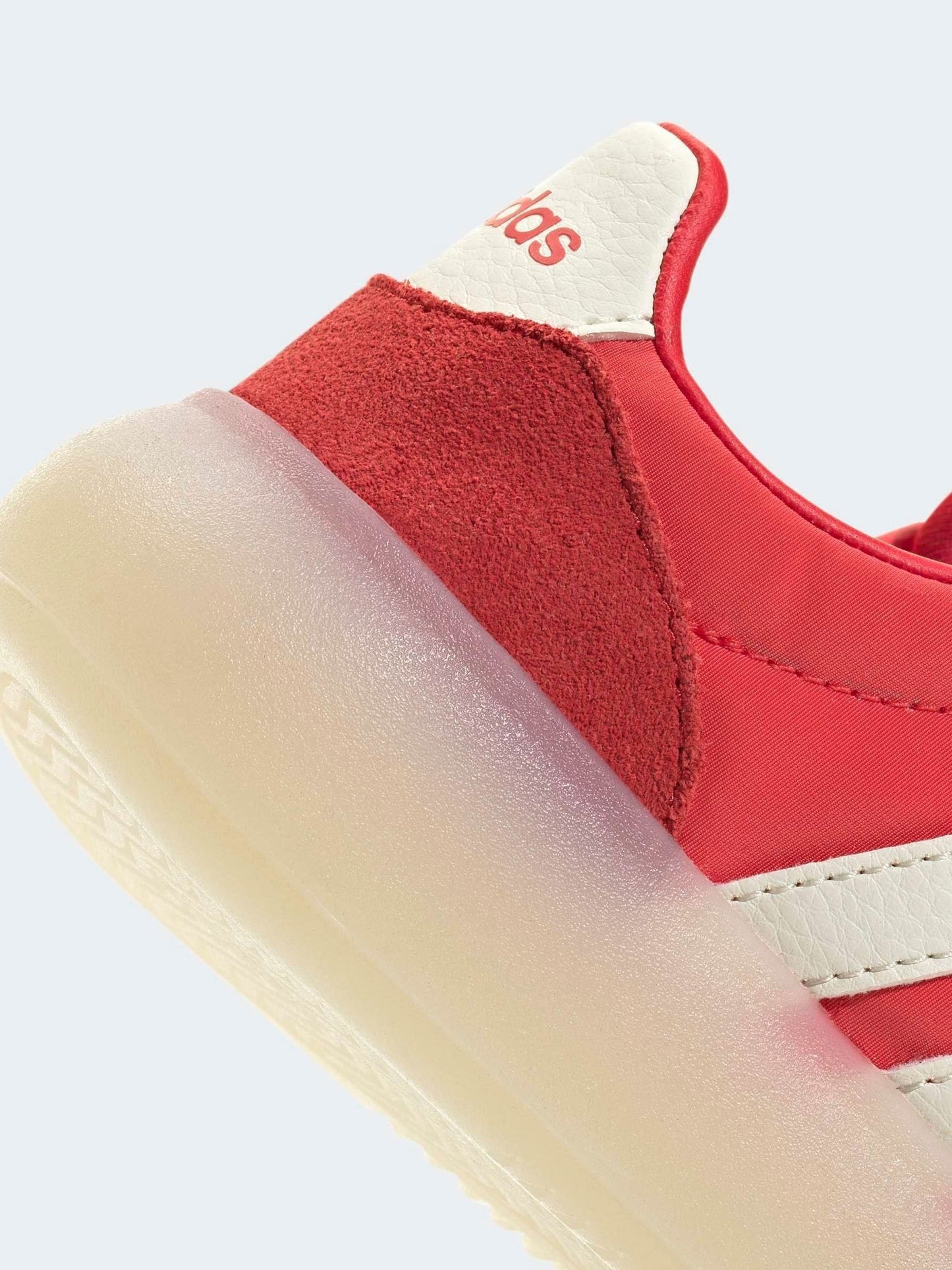 adidas Red Barreda Decode Elastic Lace Kids Trainers image 9