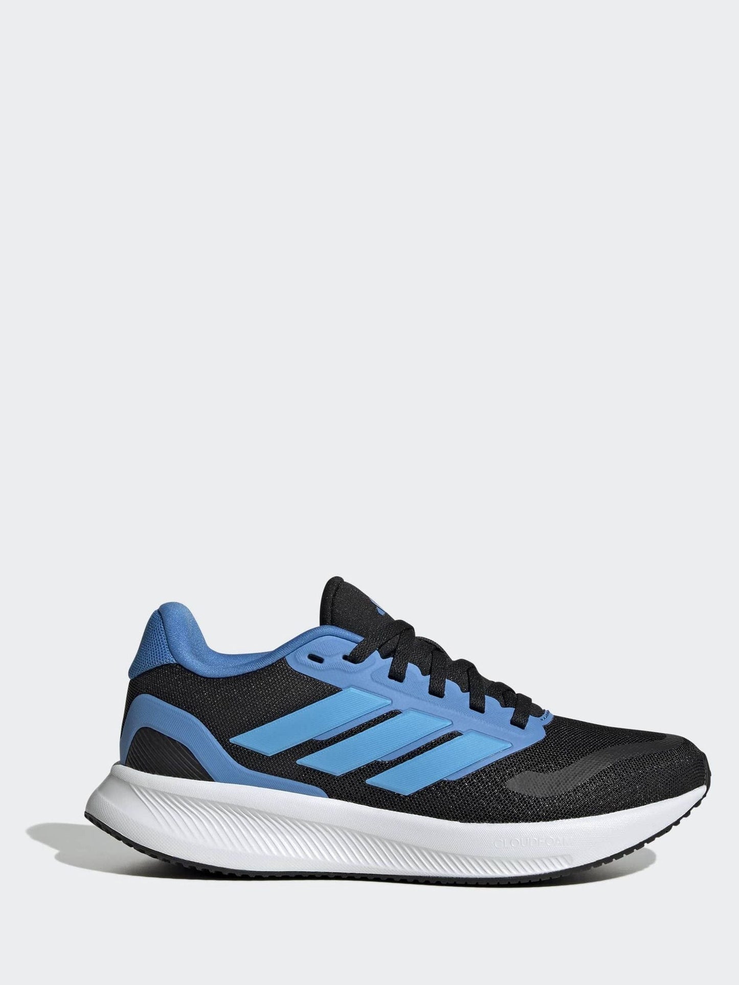 adidas Black/Blue Runfalcon 5 Lace Running Junior Trainers image 1