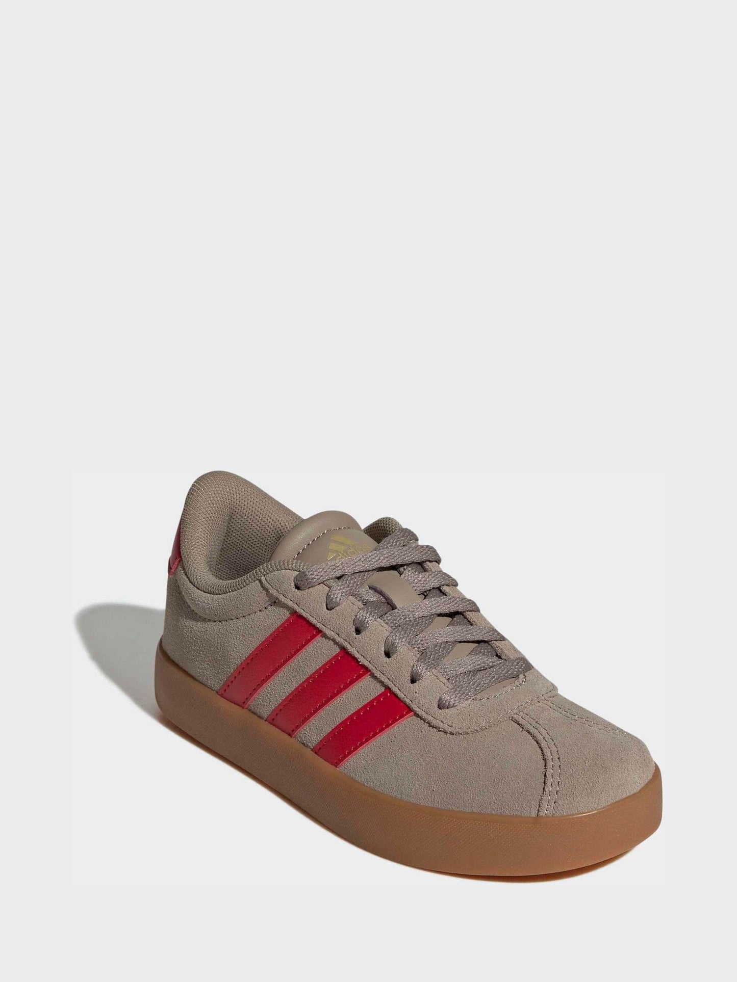 adidas Brown/Red VL Court 3.0 Trainers image 3