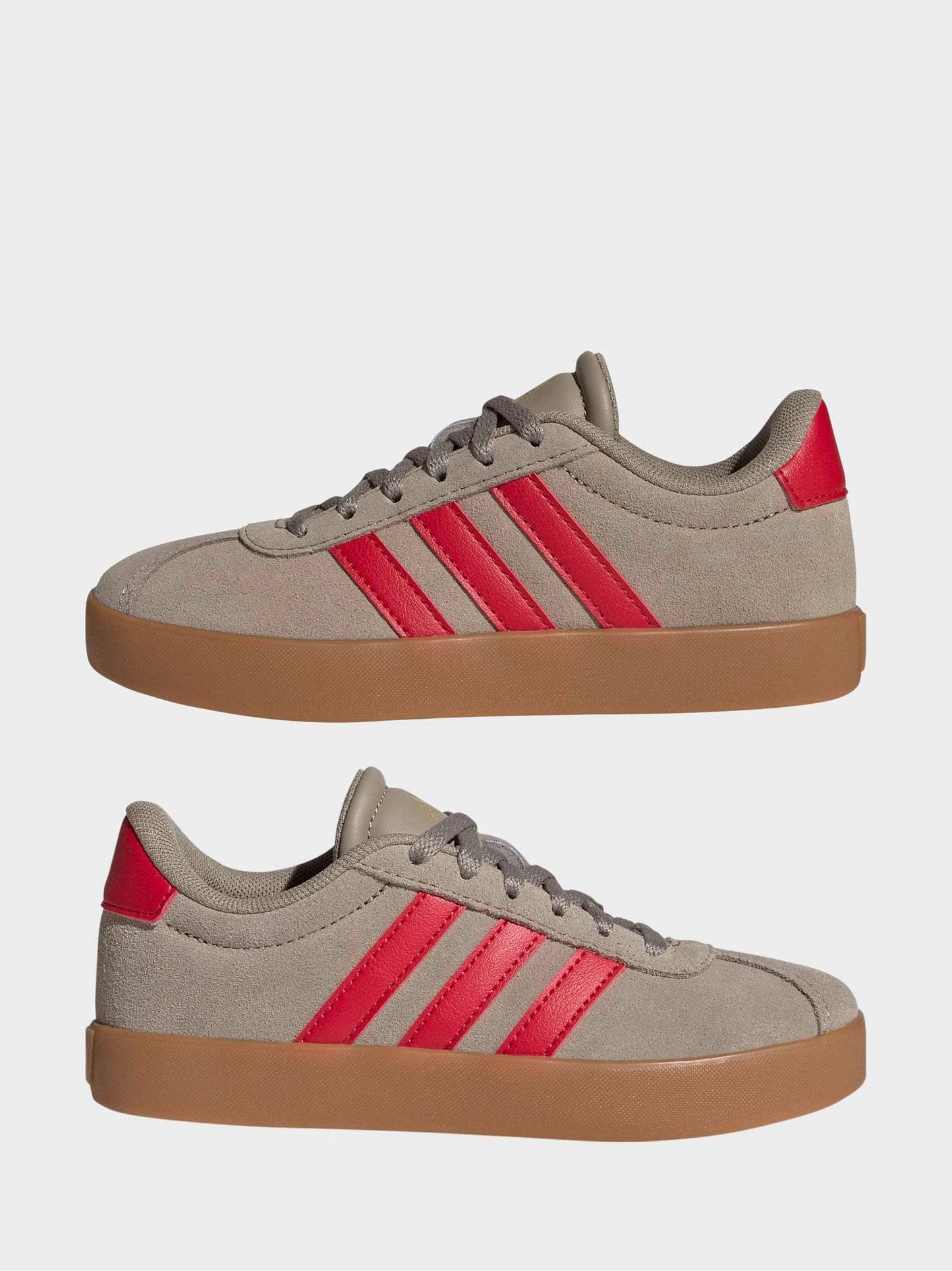 adidas Brown/Red VL Court 3.0 Trainers image 7