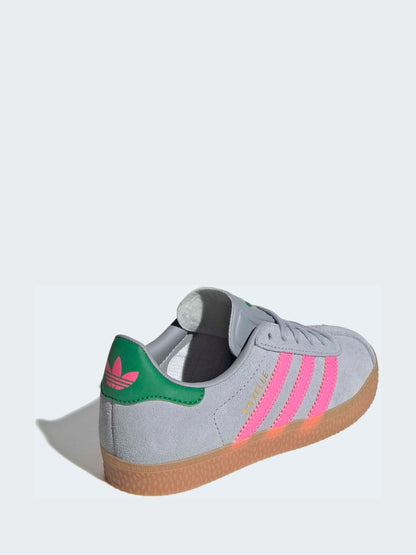 adidas Originals Grey Gazelle Kids Trainers image 5