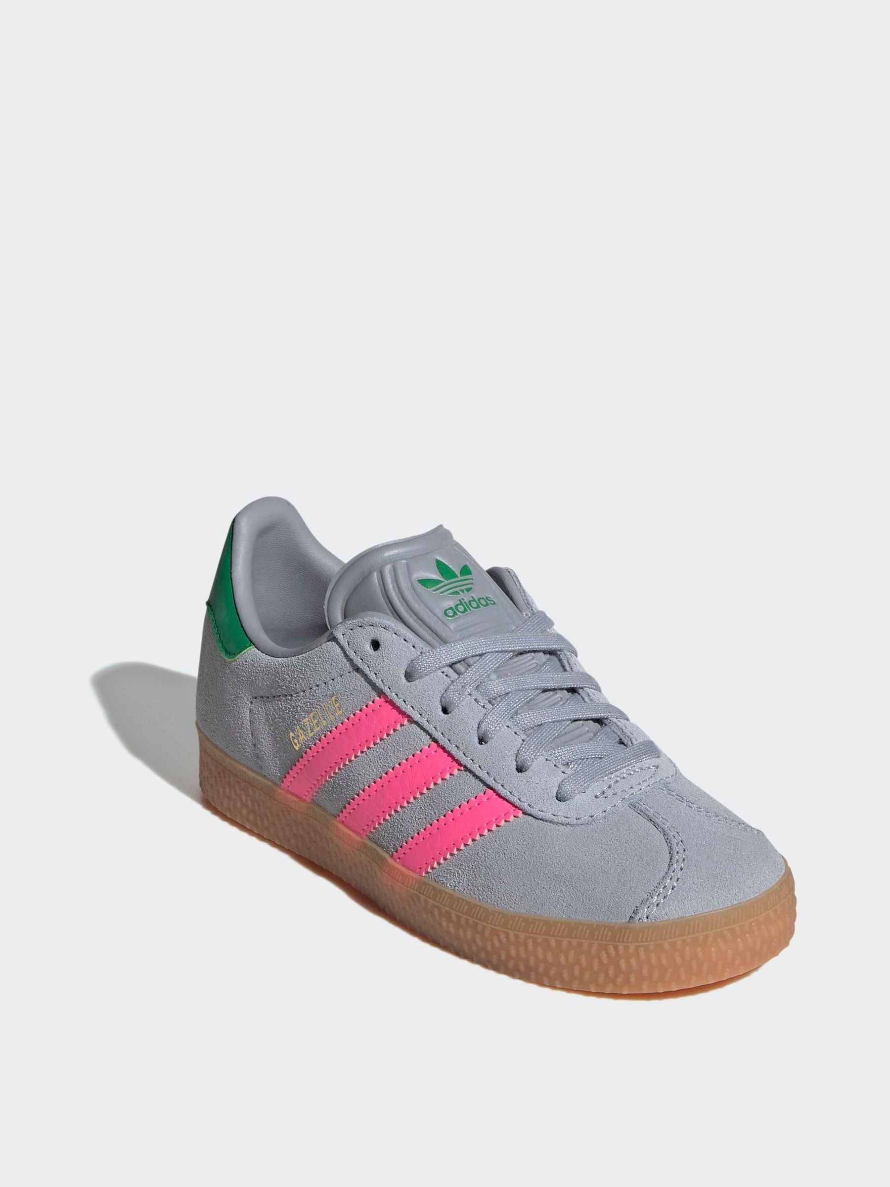 adidas Originals Grey Gazelle Kids Trainers image 6