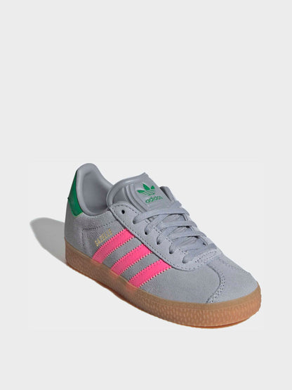 adidas Originals Grey Gazelle Kids Trainers image 6
