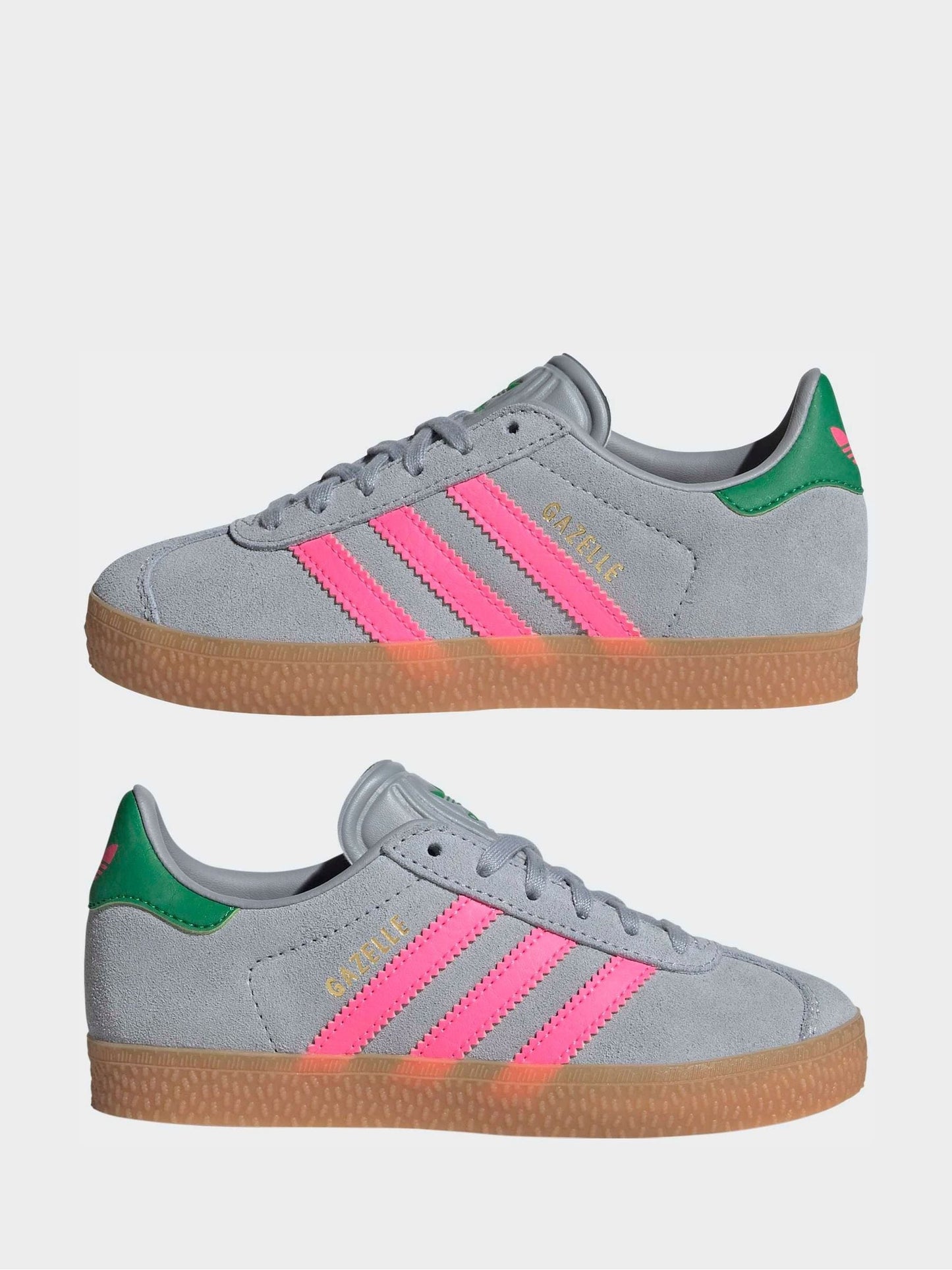 adidas Originals Grey Gazelle Kids Trainers image 7