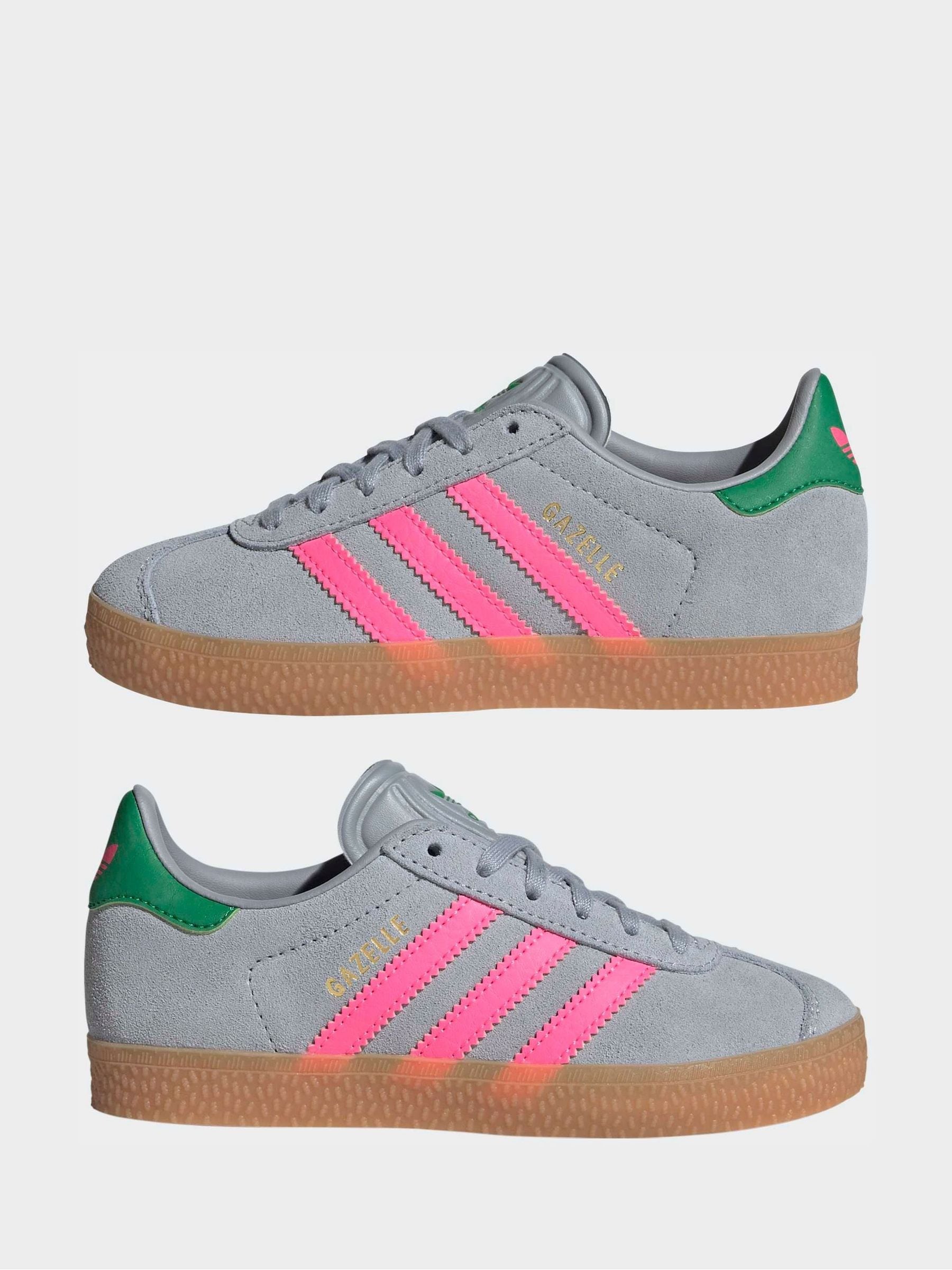 adidas Originals Grey Gazelle Kids Trainers image 7