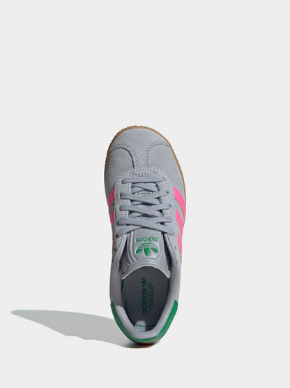 adidas Originals Grey Gazelle Kids Trainers image 8