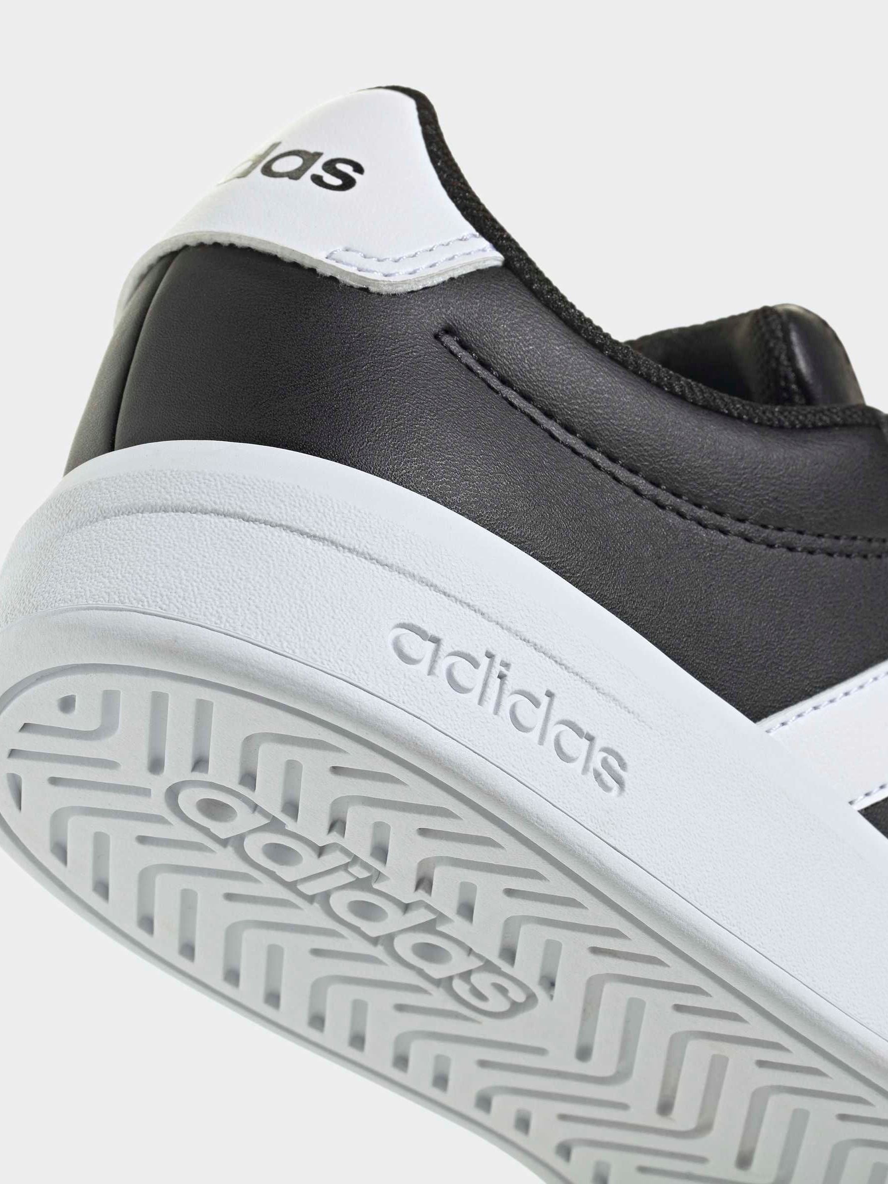 adidas Black/White Grand Court 3.0 Junior Trainers image 6