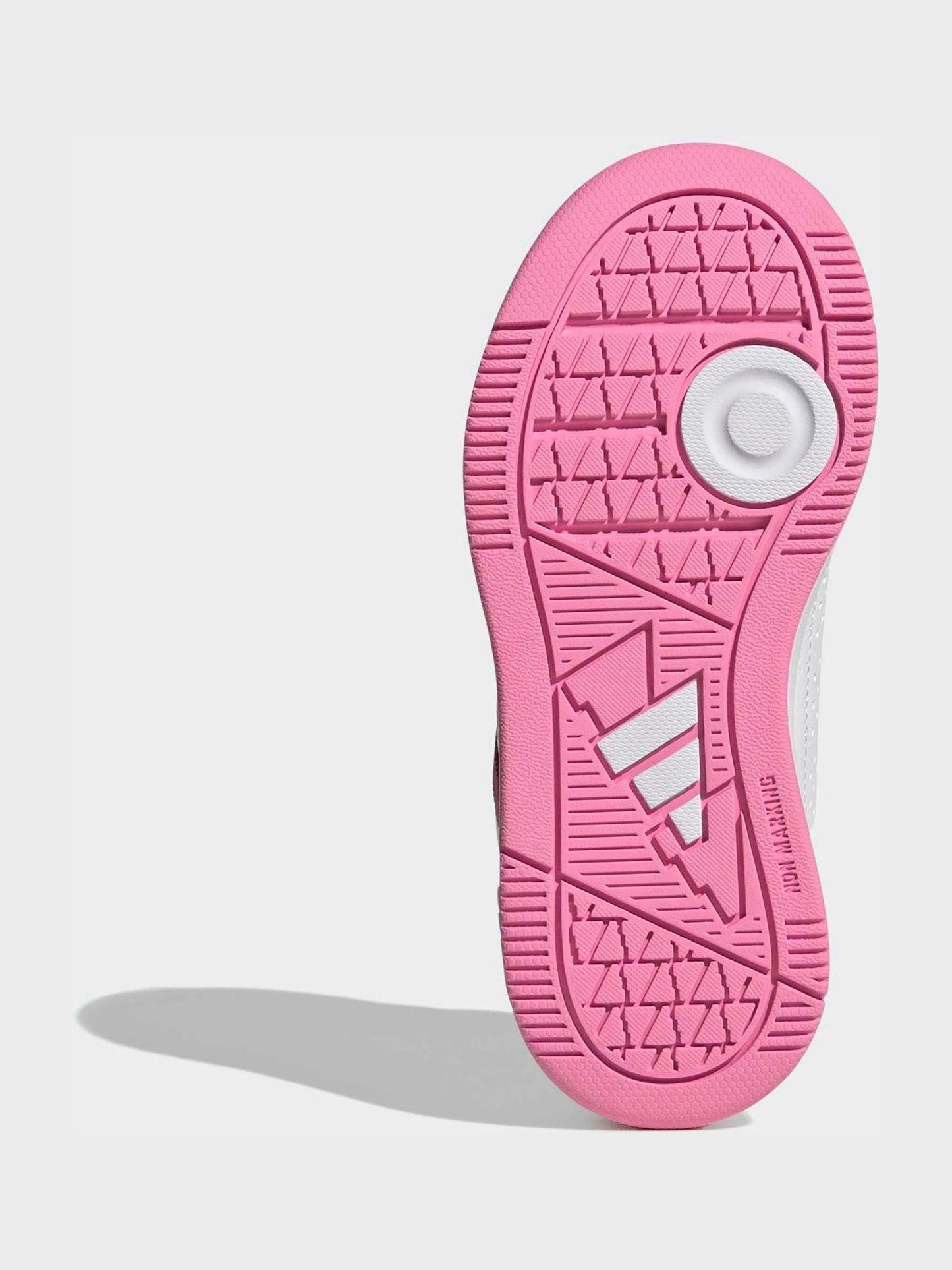 adidas White/Pink Hook and Loop Tensaur Sport 3.0 Junior Trainers image 8
