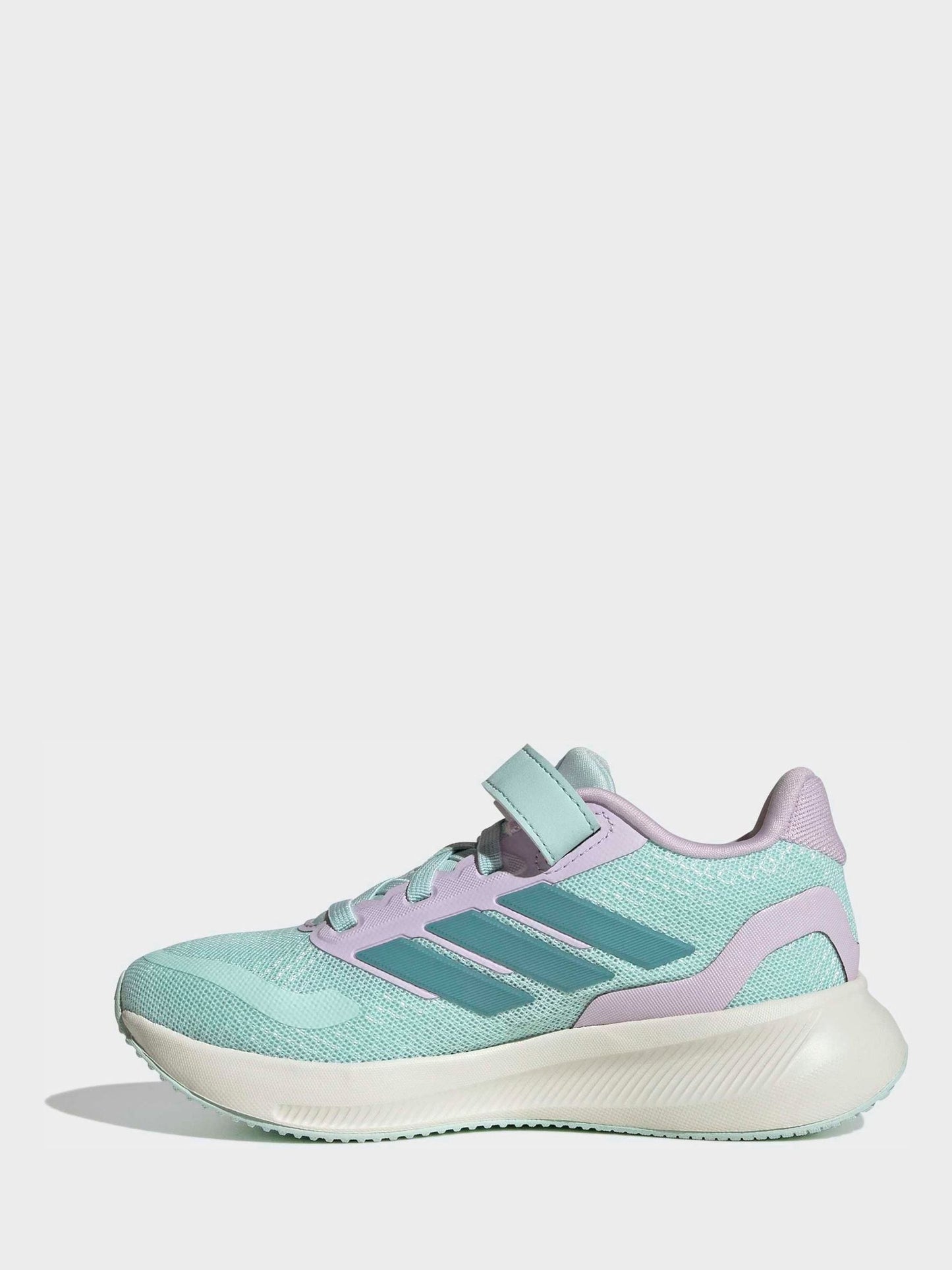 adidas Green Runfalcon 5 Elastic Lace Running Kids Trainers image 5