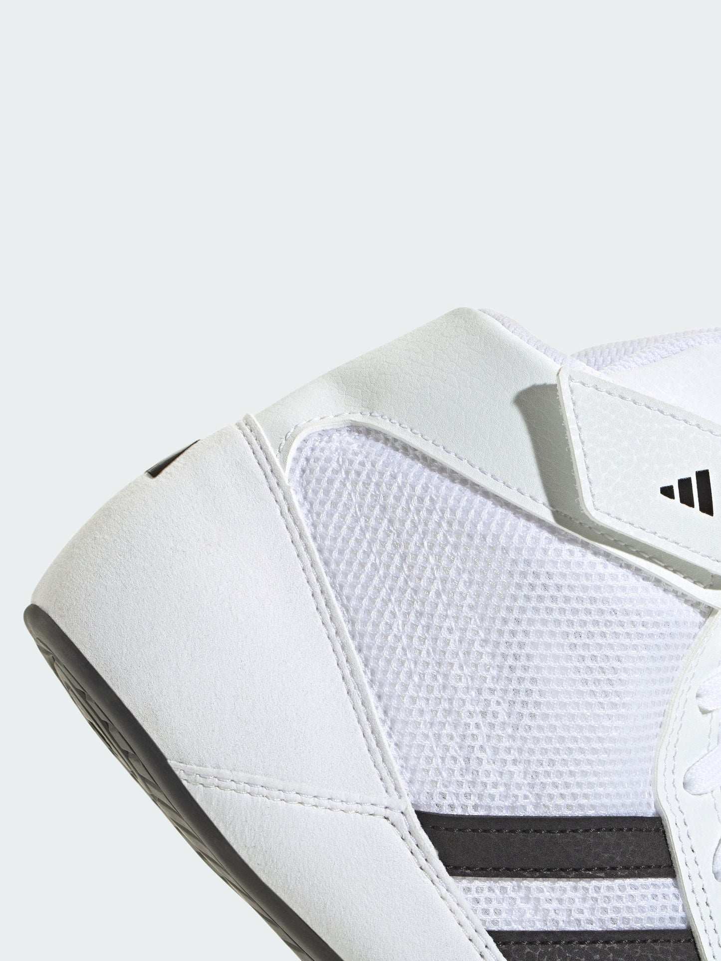 adidas White/Black Hook and Loop Tensaur Sport 3.0 Junior Trainers image 11