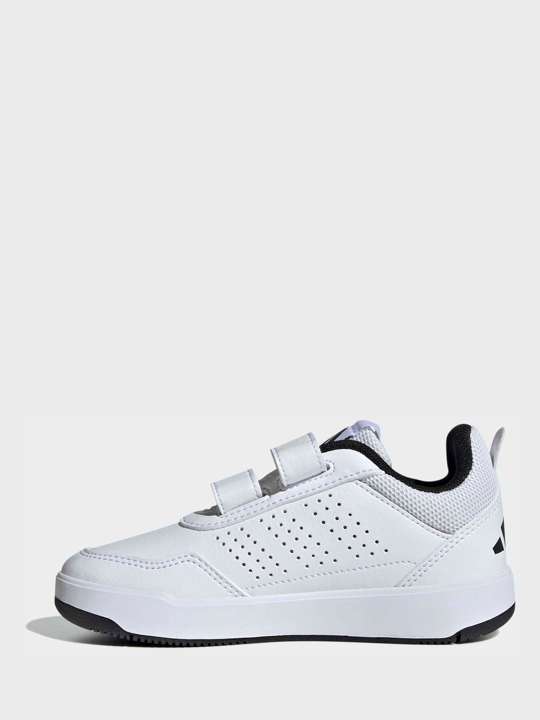 adidas White/Black Hook and Loop Tensaur Sport 3.0 Junior Trainers image 3
