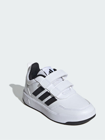 adidas White/Black Hook and Loop Tensaur Sport 3.0 Junior Trainers image 4