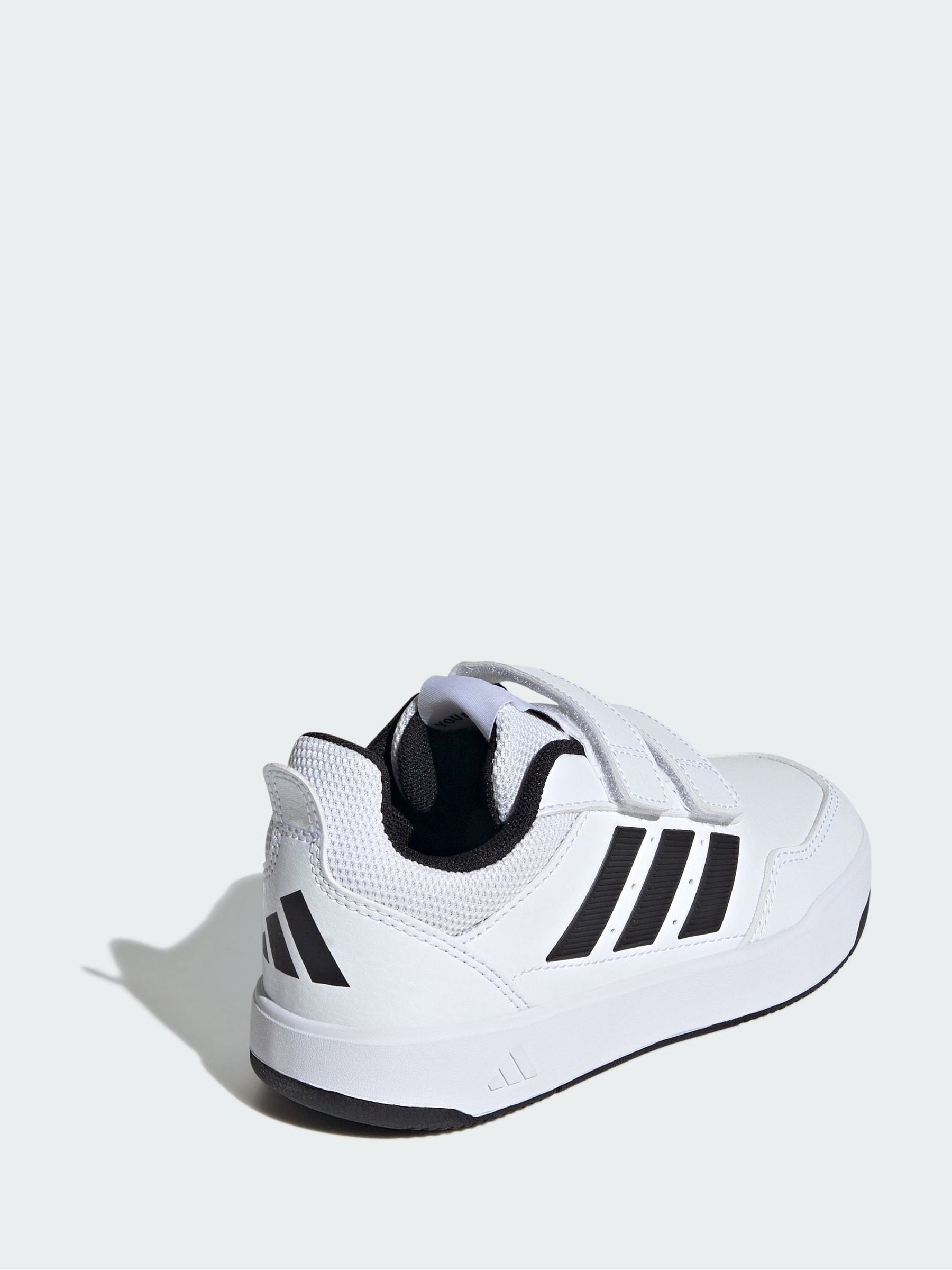 adidas White/Black Hook and Loop Tensaur Sport 3.0 Junior Trainers image 5
