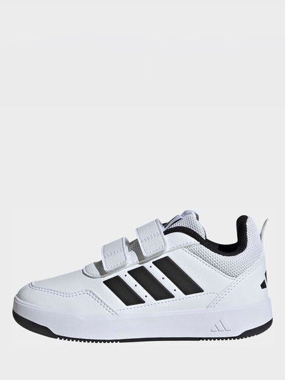 adidas White/Black Hook and Loop Tensaur Sport 3.0 Junior Trainers image 6