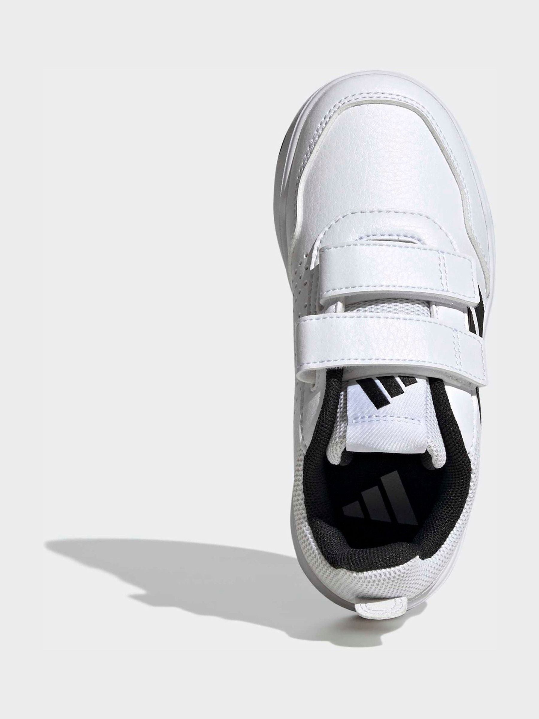 adidas White/Black Hook and Loop Tensaur Sport 3.0 Junior Trainers image 8