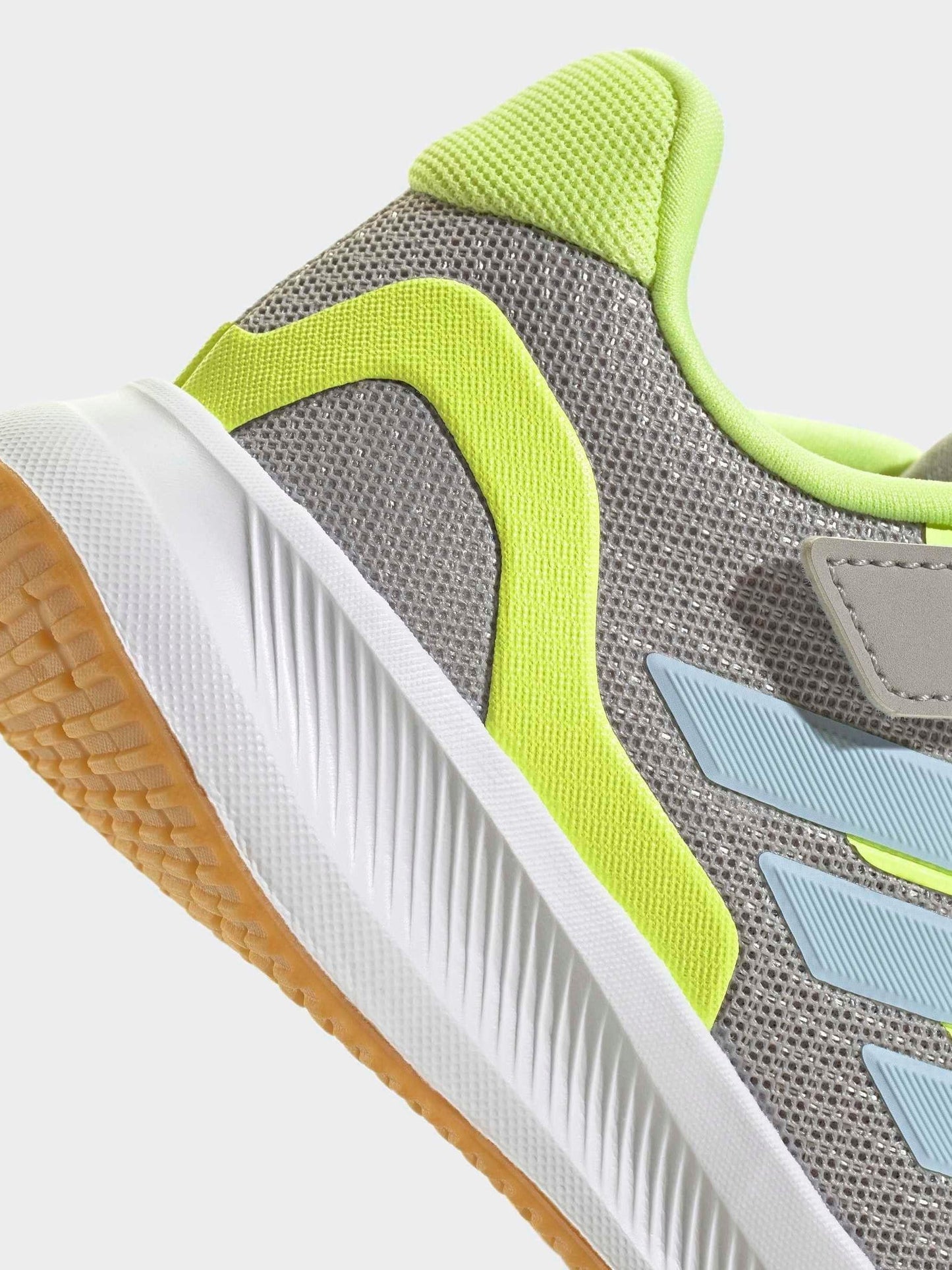 adidas Grey Runfalcon 5 Elastic Lace Running Kids Trainers image 11