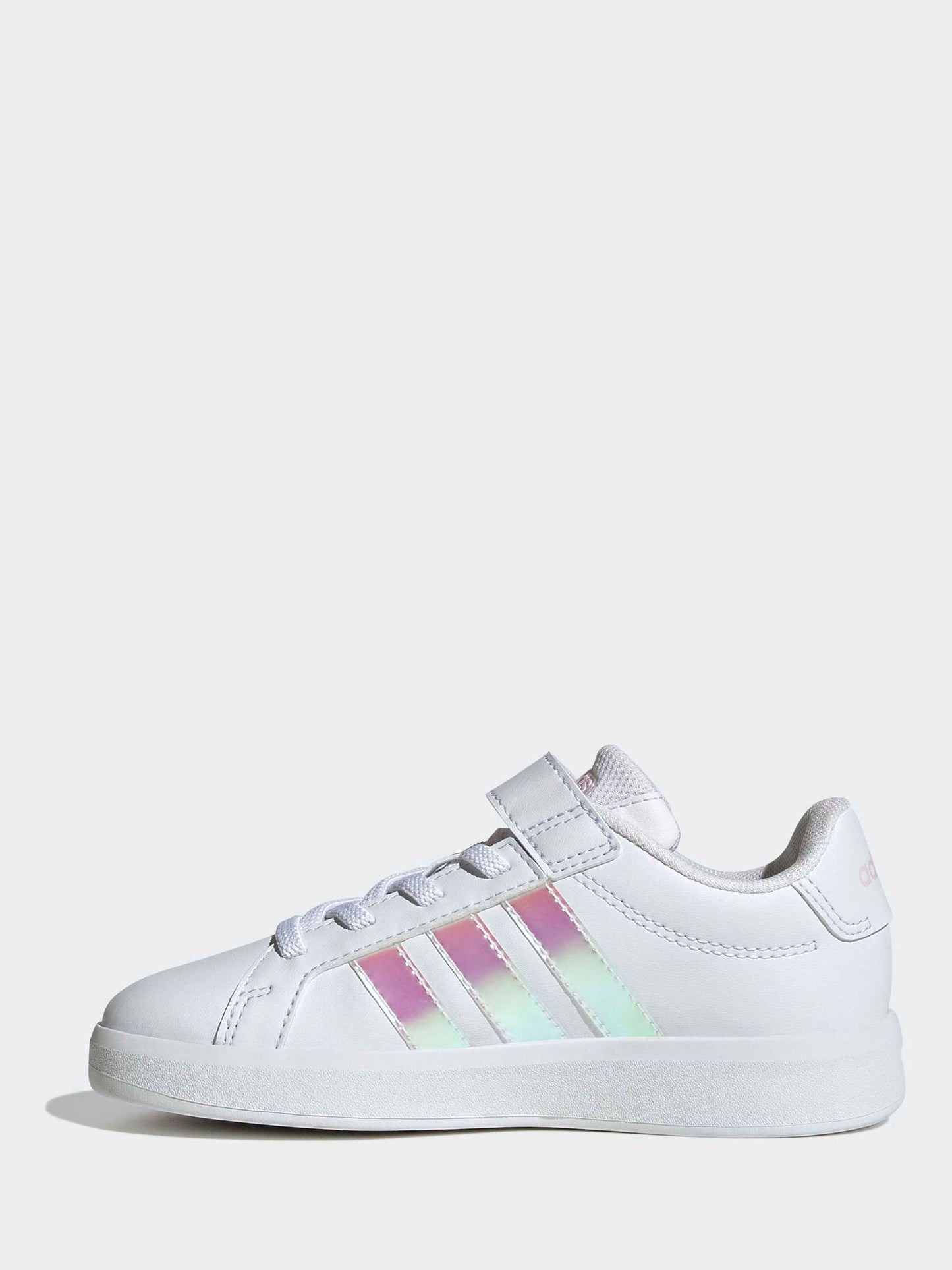 adidas White Grand Court 3.0 Kids Trainers image 2