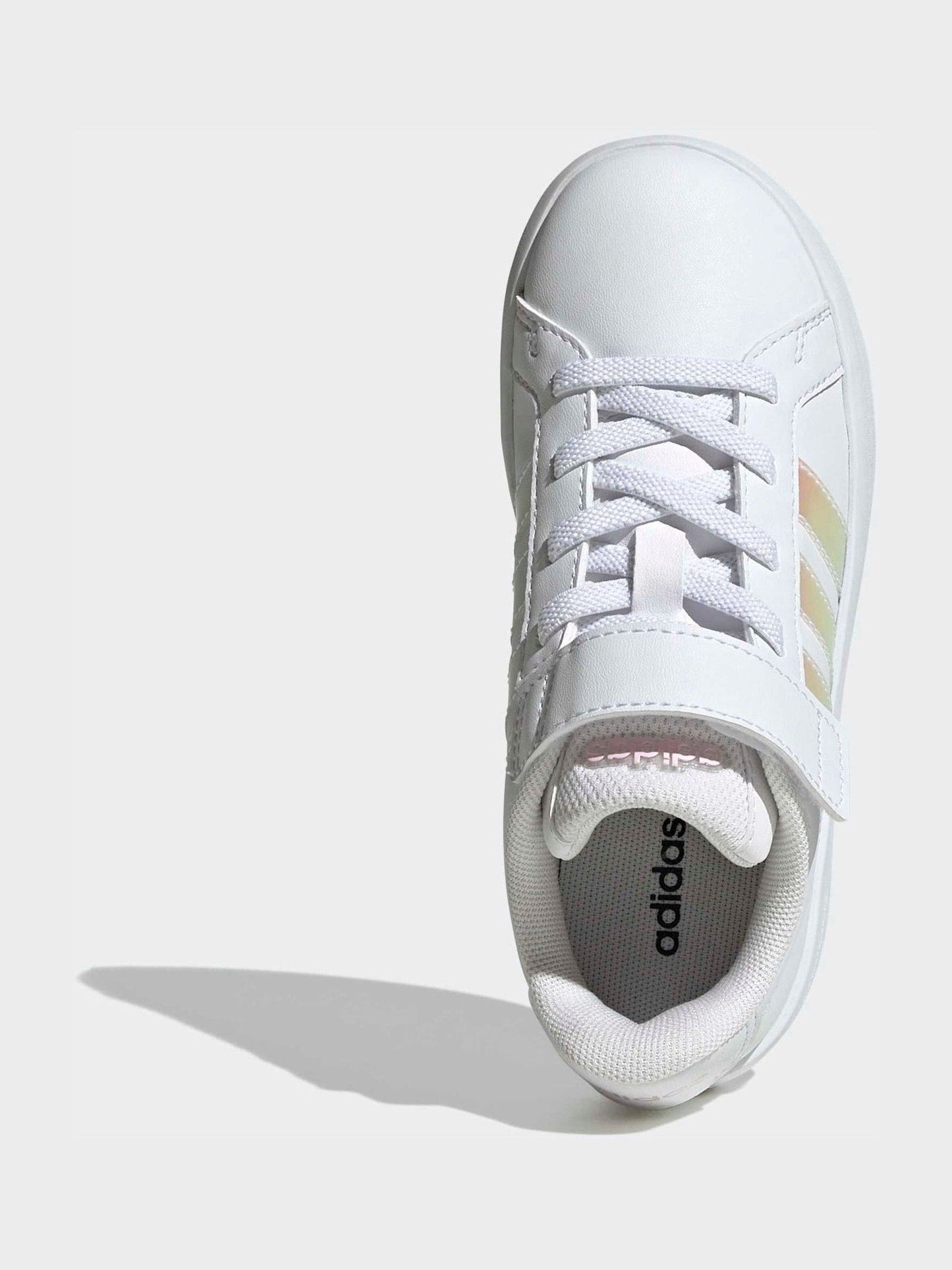 adidas White Grand Court 3.0 Kids Trainers image 6