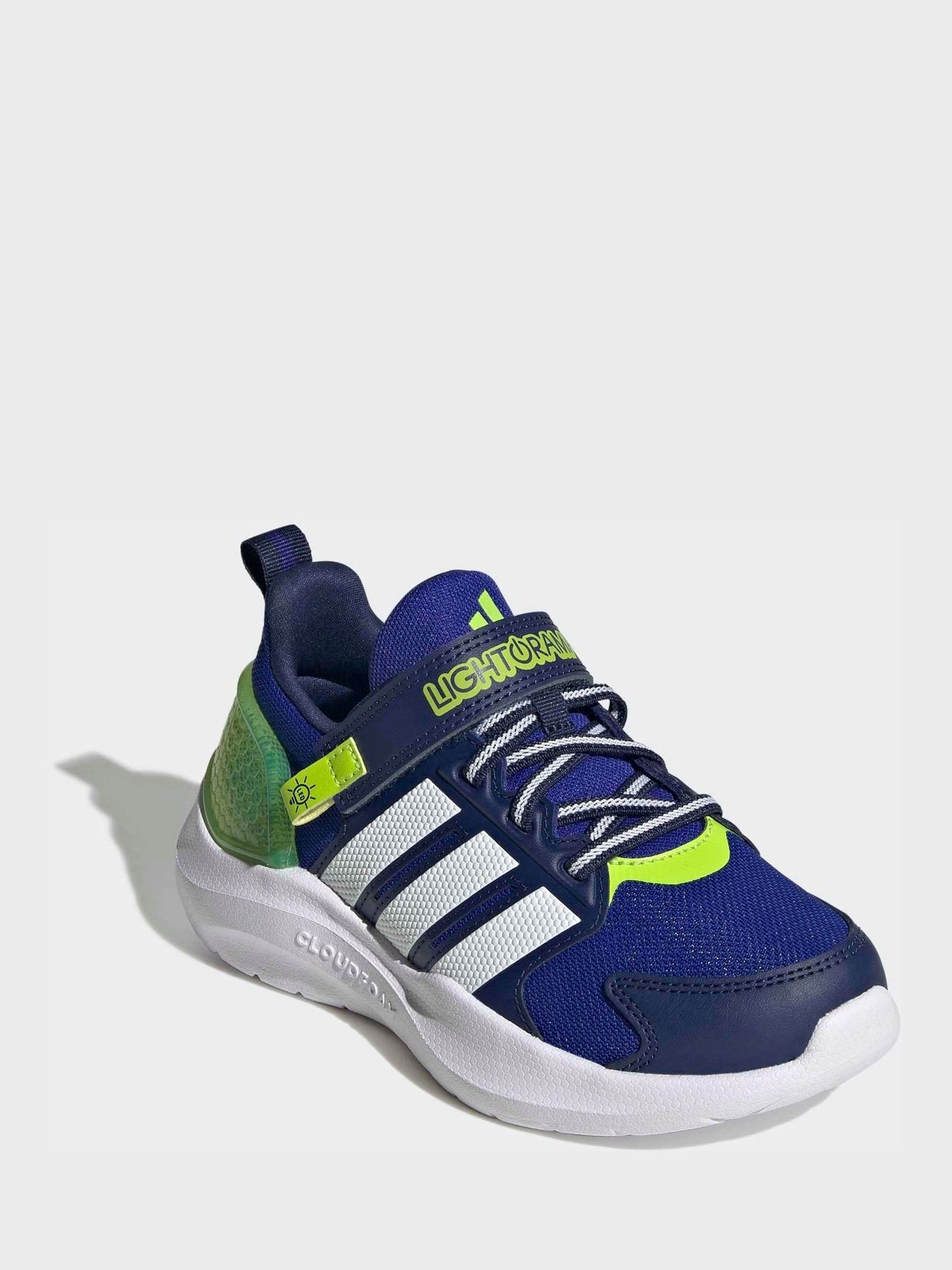 adidas Blue Lightorama Kids Trainers image 1