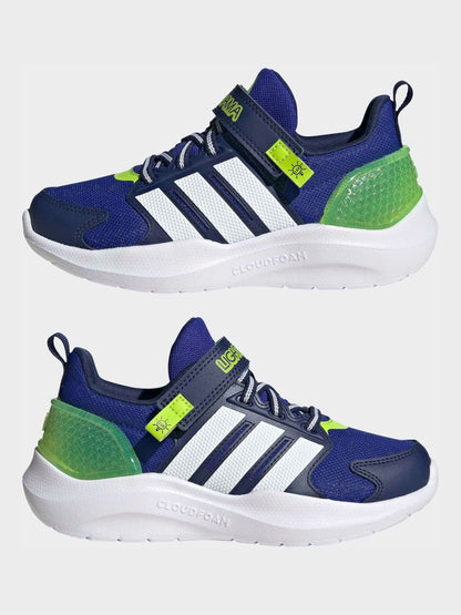 adidas Blue Lightorama Kids Trainers image 4