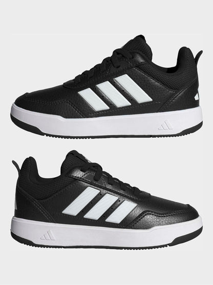 adidas Black Ground/White Hook and Loop Tensaur Sport 3.0 Junior Trainers image 7
