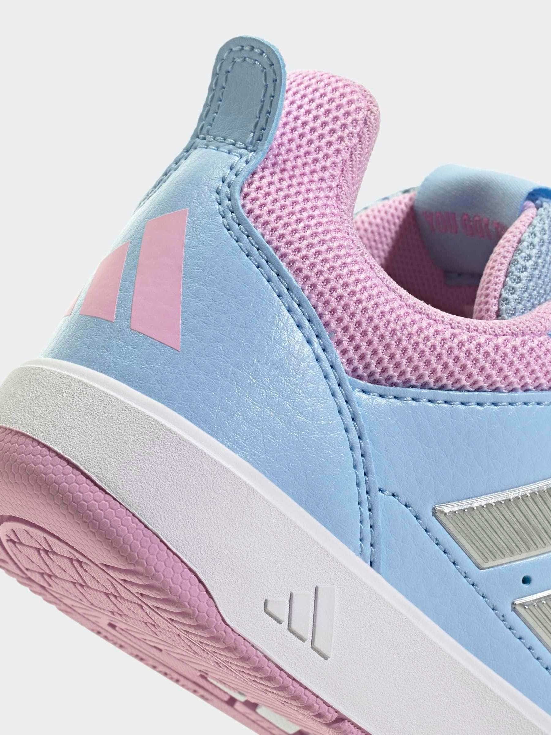 adidas Light Blue/Pink Hook and Loop Tensaur Sport 3.0 Junior Trainers image 10