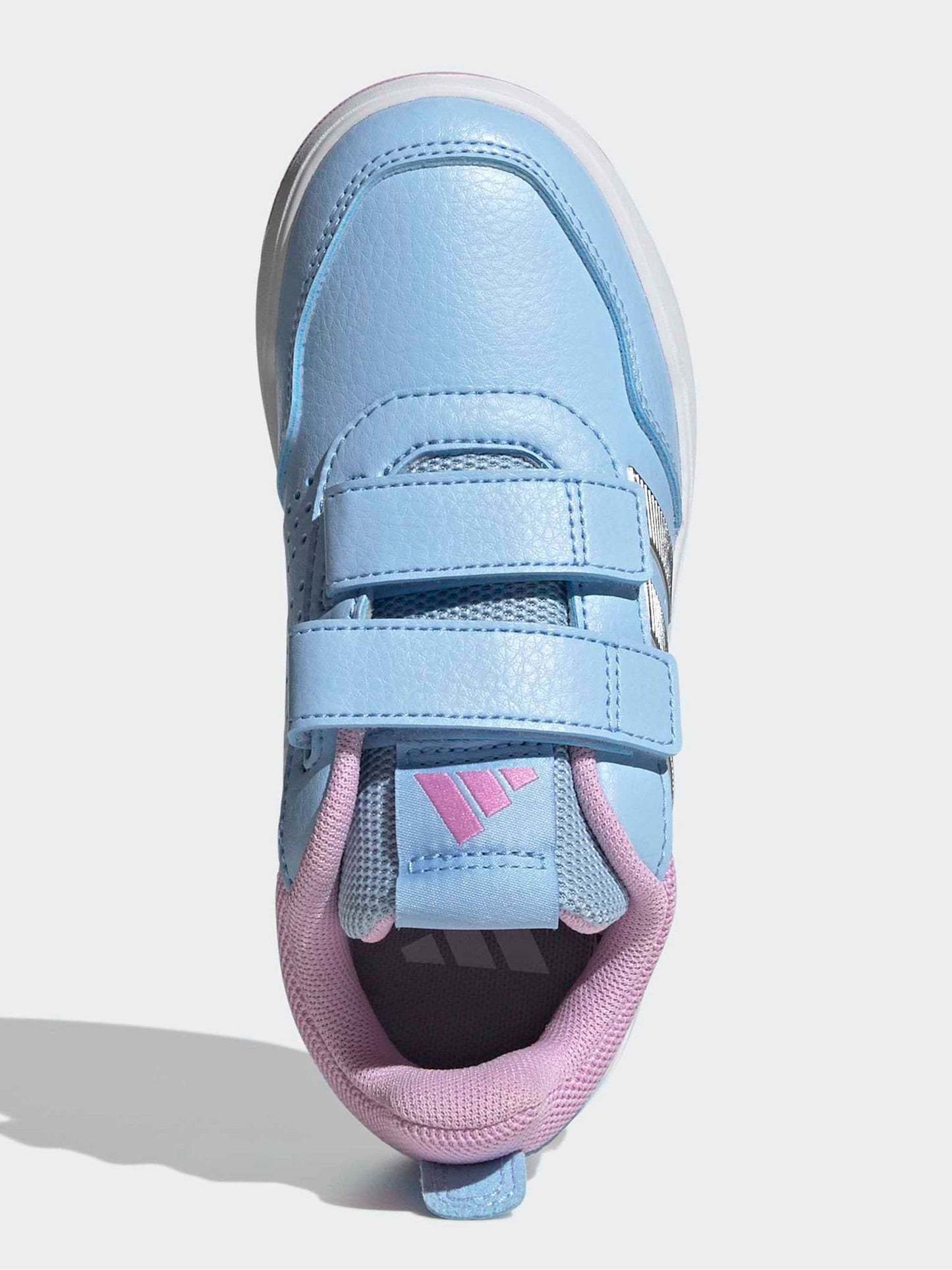 adidas Light Blue/Pink Hook and Loop Tensaur Sport 3.0 Junior Trainers image 7