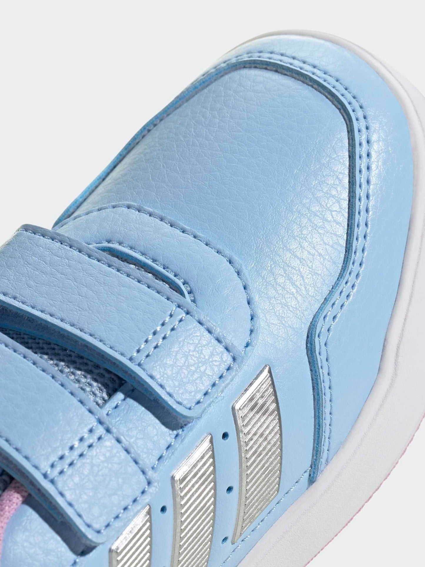 adidas Light Blue/Pink Hook and Loop Tensaur Sport 3.0 Junior Trainers image 9