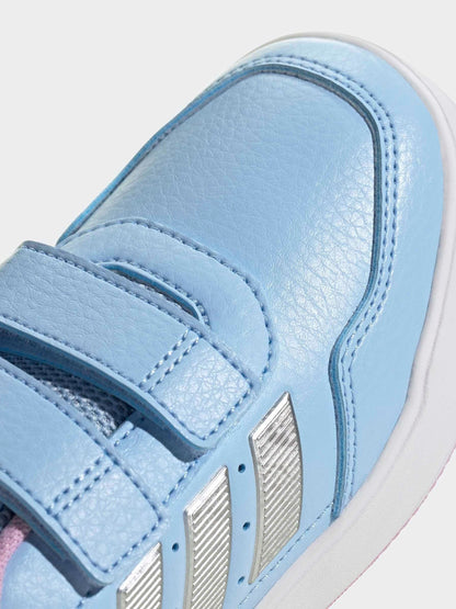 adidas Light Blue/Pink Hook and Loop Tensaur Sport 3.0 Junior Trainers image 9