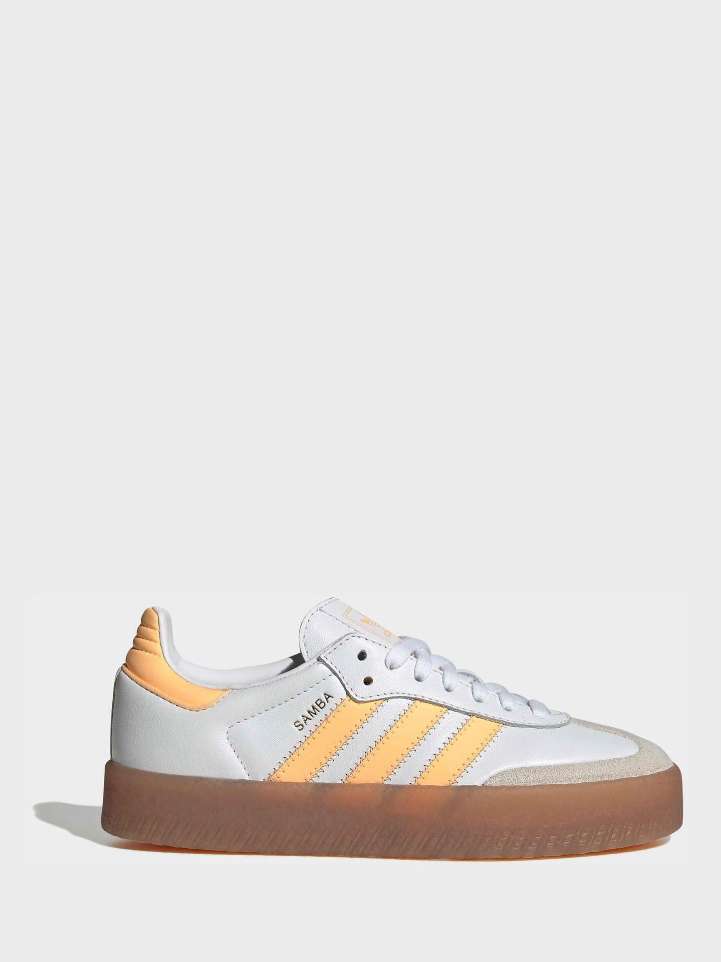 adidas Originals White/Yellow Sambae Junior Trainers image 1