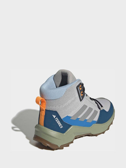 adidas Grey Terrex Ax4r Mid Hiking Kids Trainers image 11