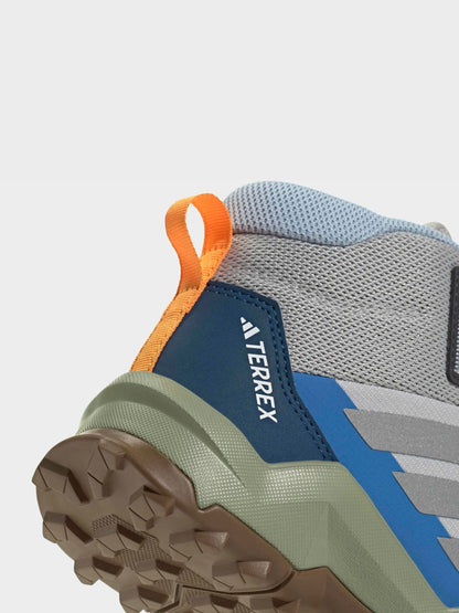 adidas Grey Terrex Ax4r Mid Hiking Kids Trainers image 3