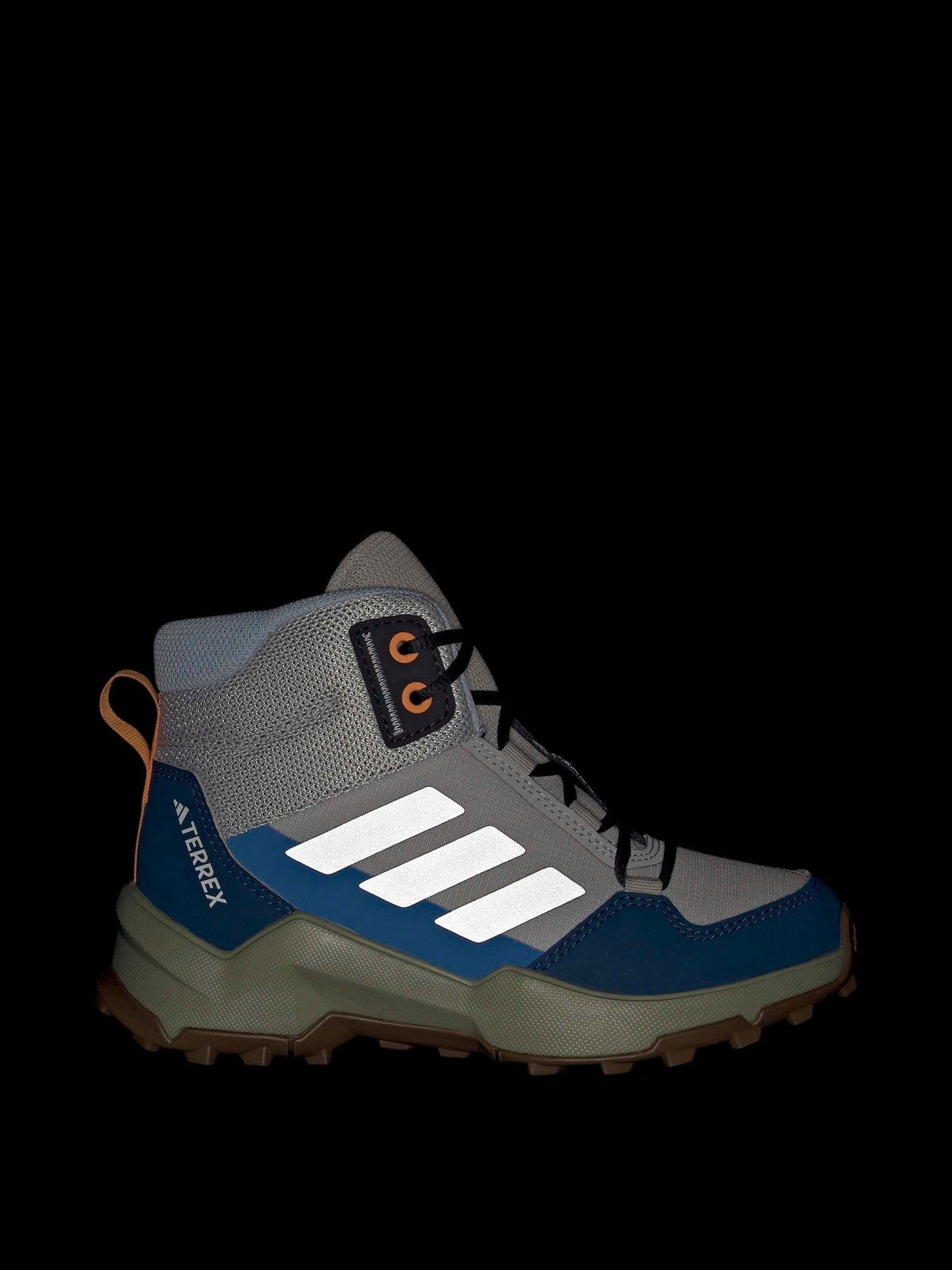 adidas Grey Terrex Ax4r Mid Hiking Kids Trainers image 6