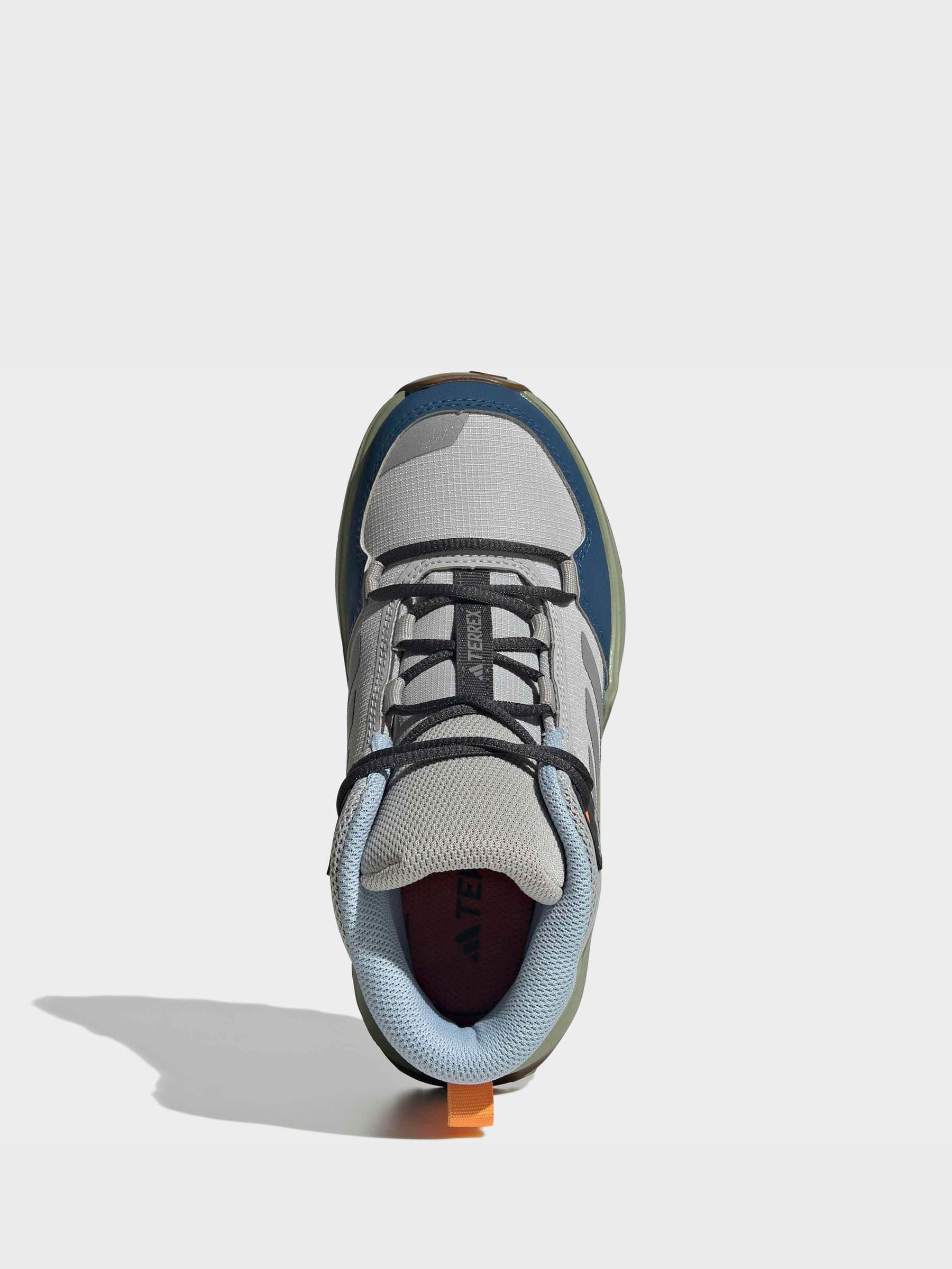 adidas Grey Terrex Ax4r Mid Hiking Kids Trainers image 7