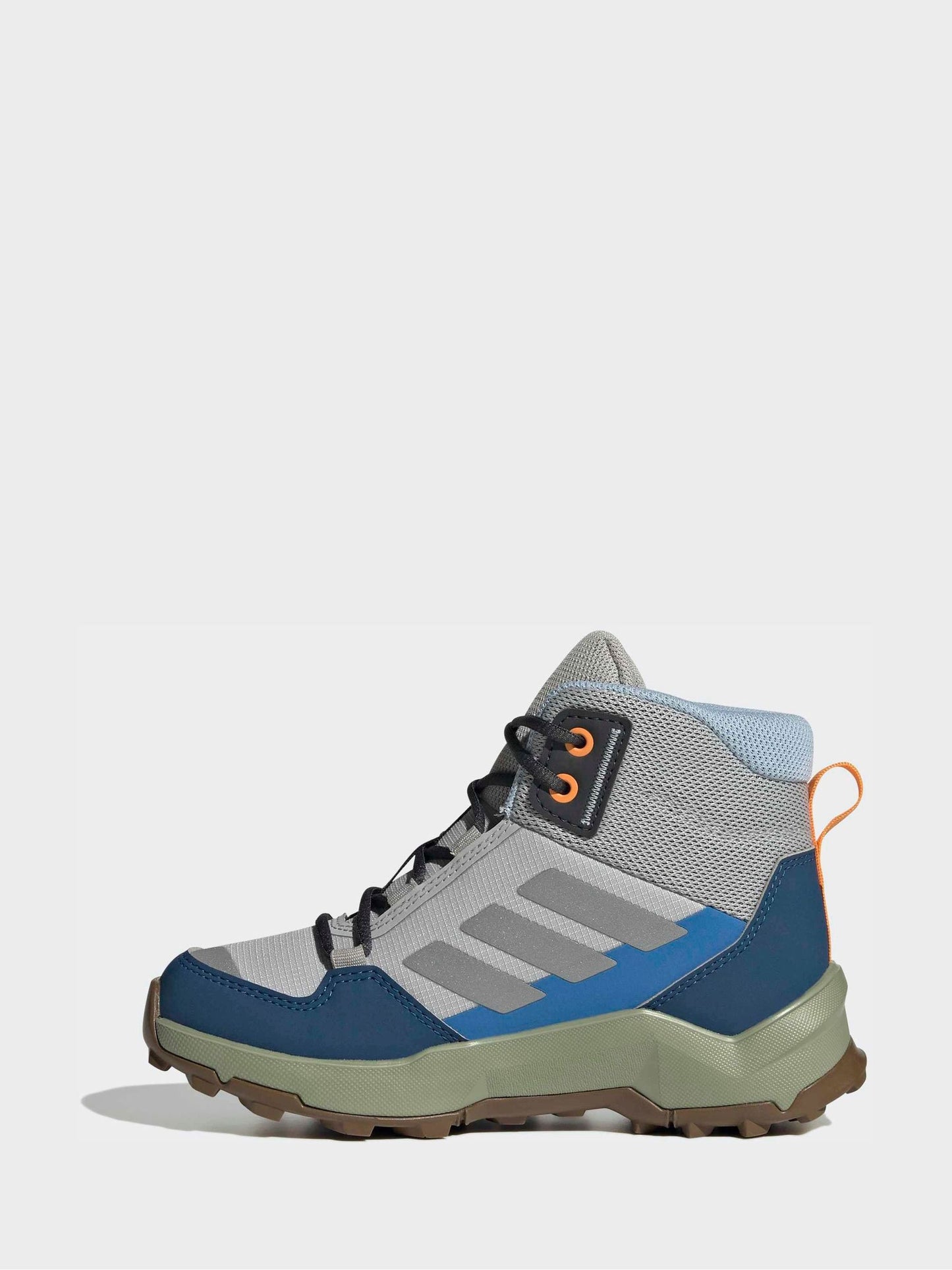 adidas Grey Terrex Ax4r Mid Hiking Kids Trainers image 9
