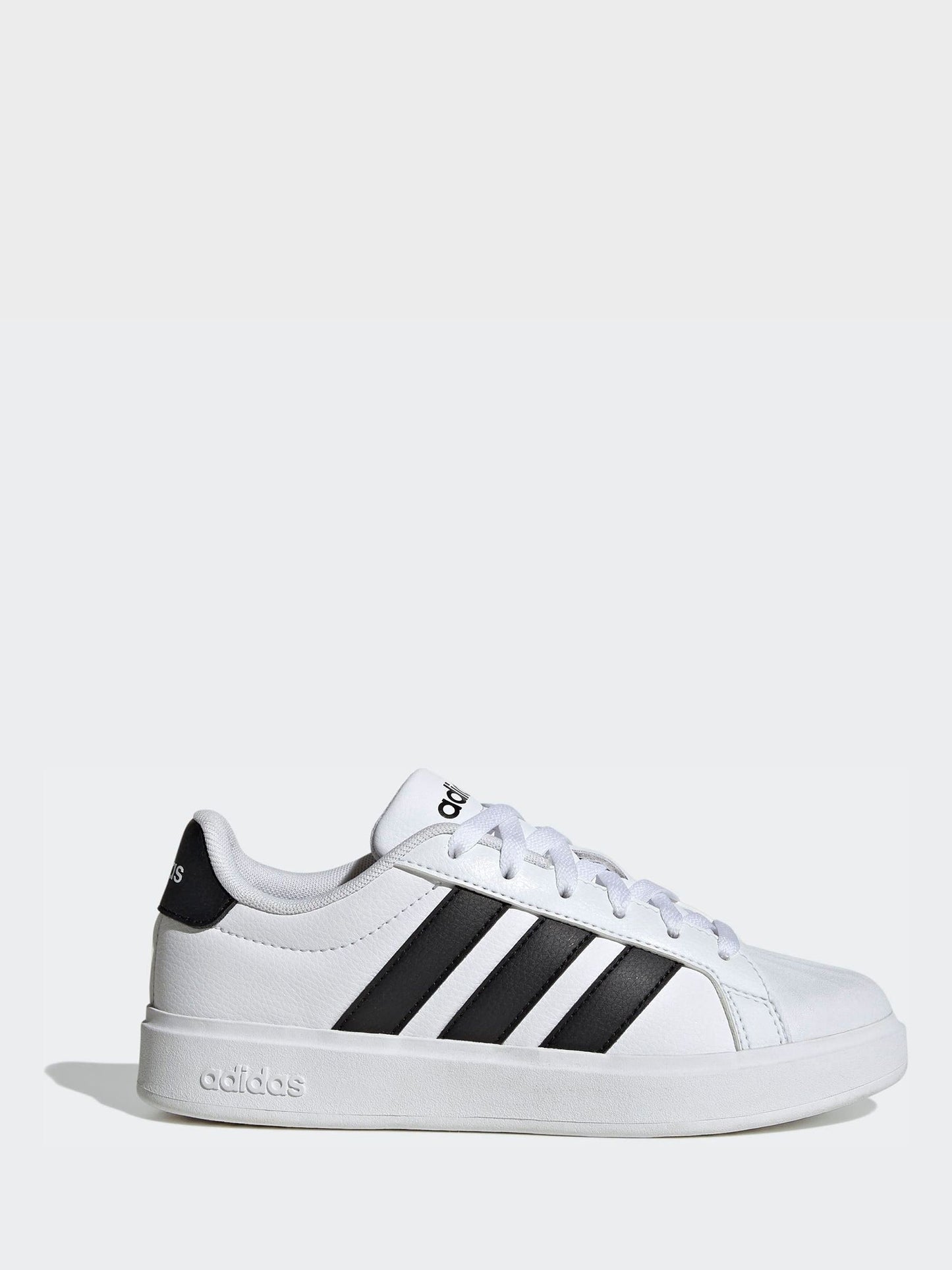 adidas White Street Talk Lace Junior Trainers image 1