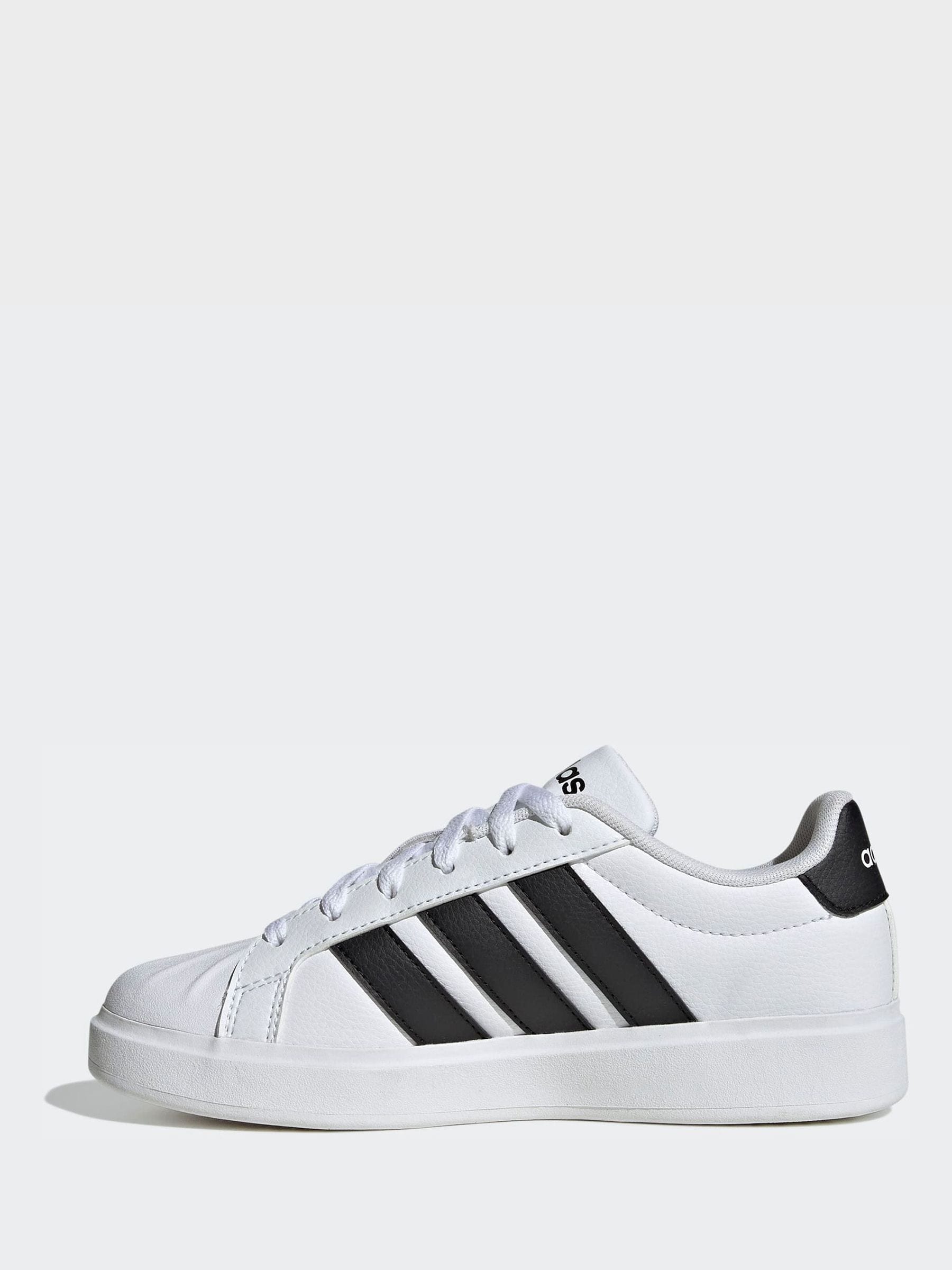 adidas White Street Talk Lace Junior Trainers image 2