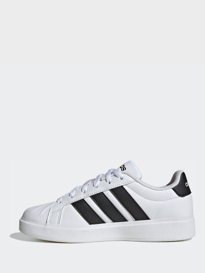 adidas White Street Talk Lace Junior Trainers image 2