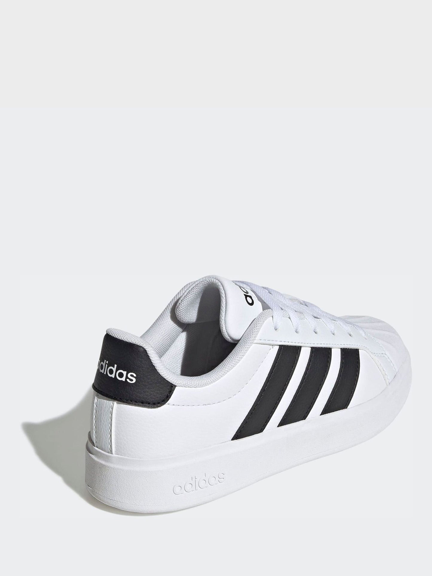 adidas White Street Talk Lace Junior Trainers image 4
