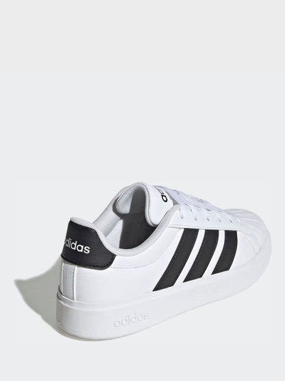 adidas White Street Talk Lace Junior Trainers image 4