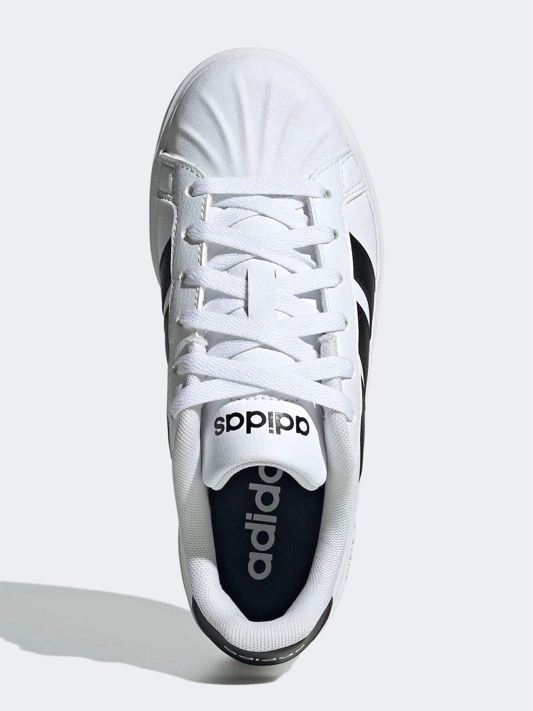 adidas White Street Talk Lace Junior Trainers image 6